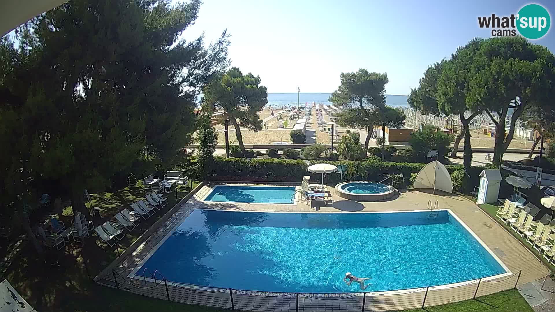 Spletna kamera Lignano Hotel Atlantic – Plaža Lignano Sabbiadoro