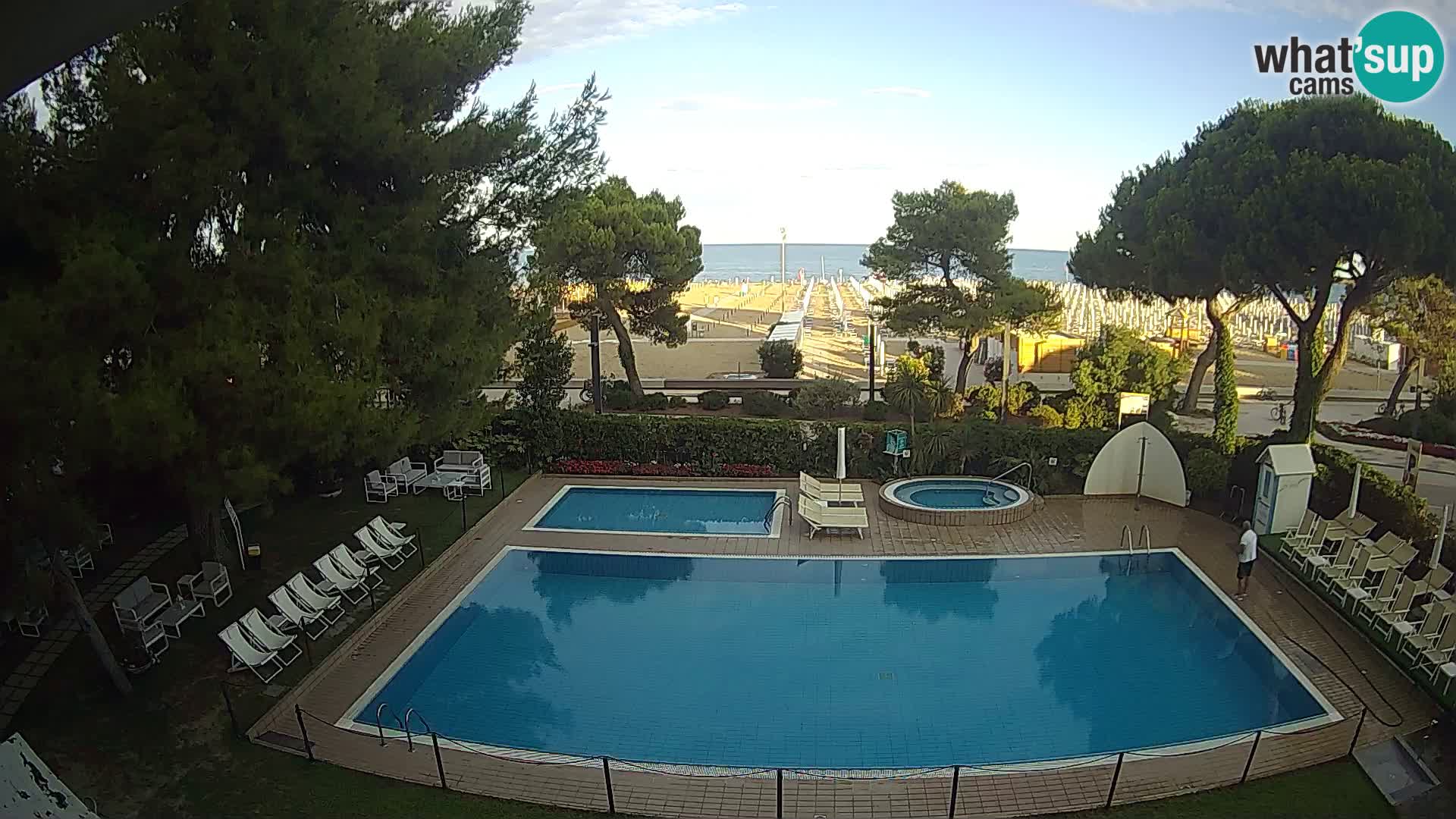 Spletna kamera Lignano Hotel Atlantic – Plaža Lignano Sabbiadoro