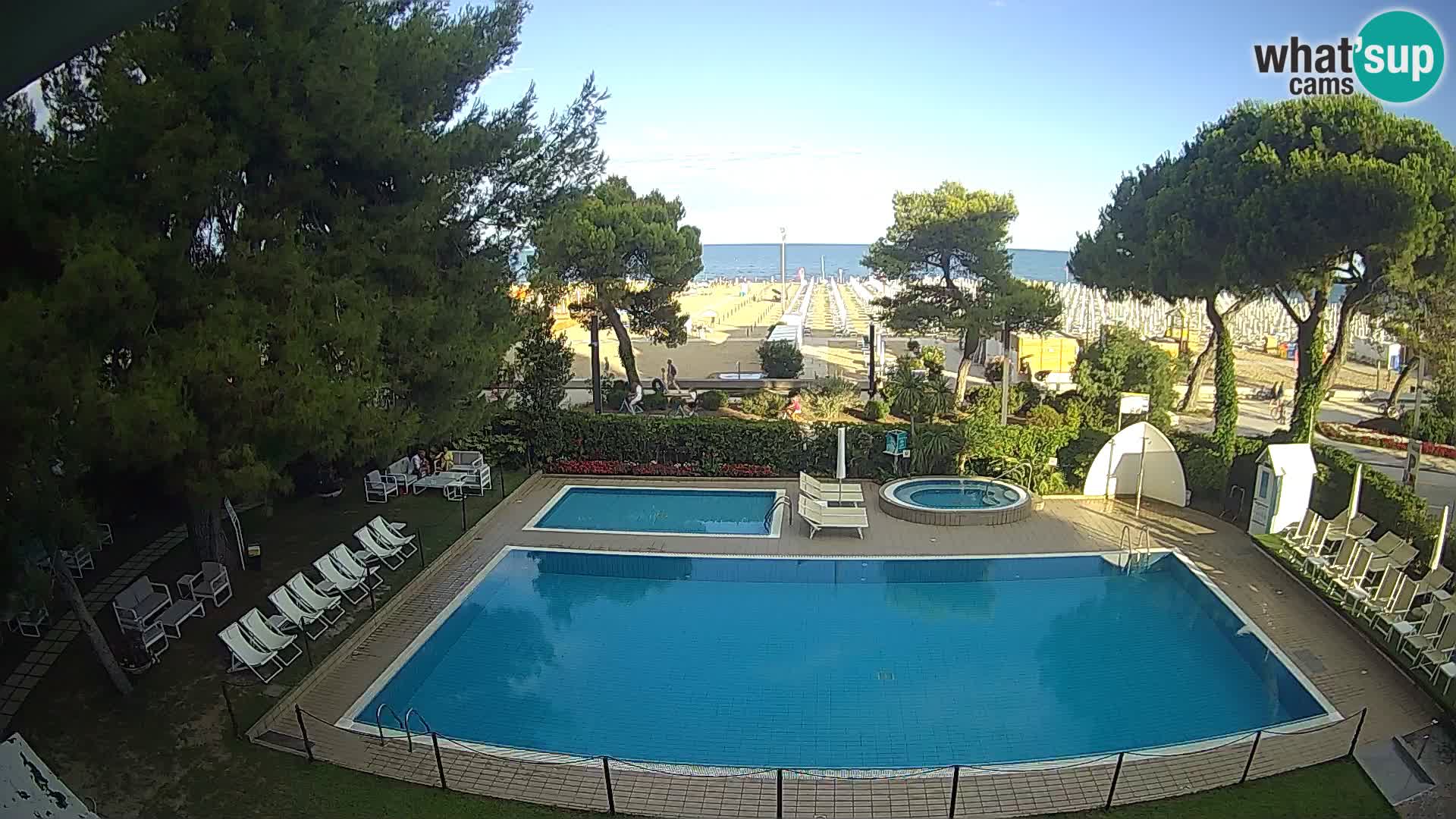 Web kamera Lignano Hotel Atlantic – Plaža Sabbiadoro