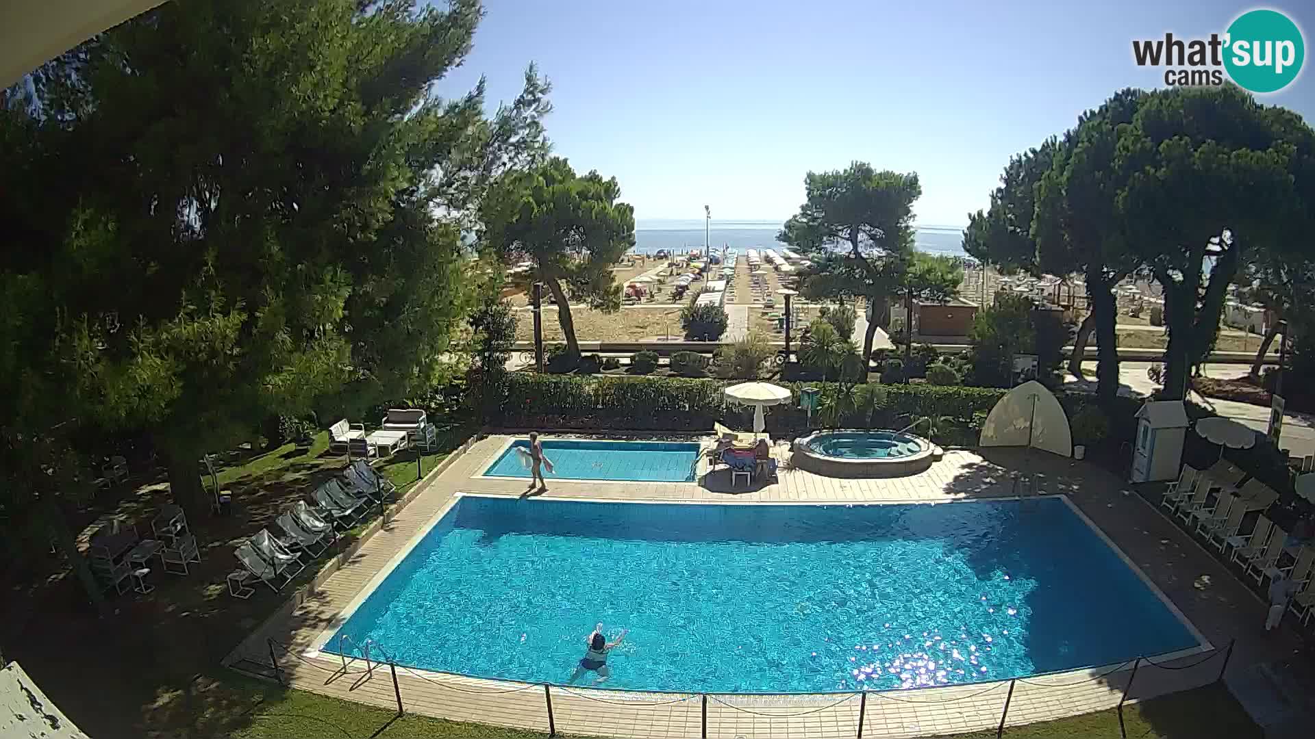Spletna kamera Lignano Hotel Atlantic – Plaža Lignano Sabbiadoro
