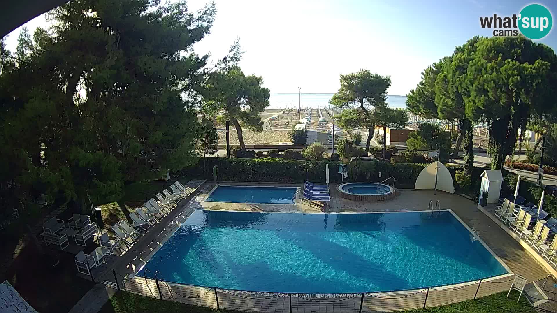 Web kamera Lignano Hotel Atlantic – Plaža Sabbiadoro