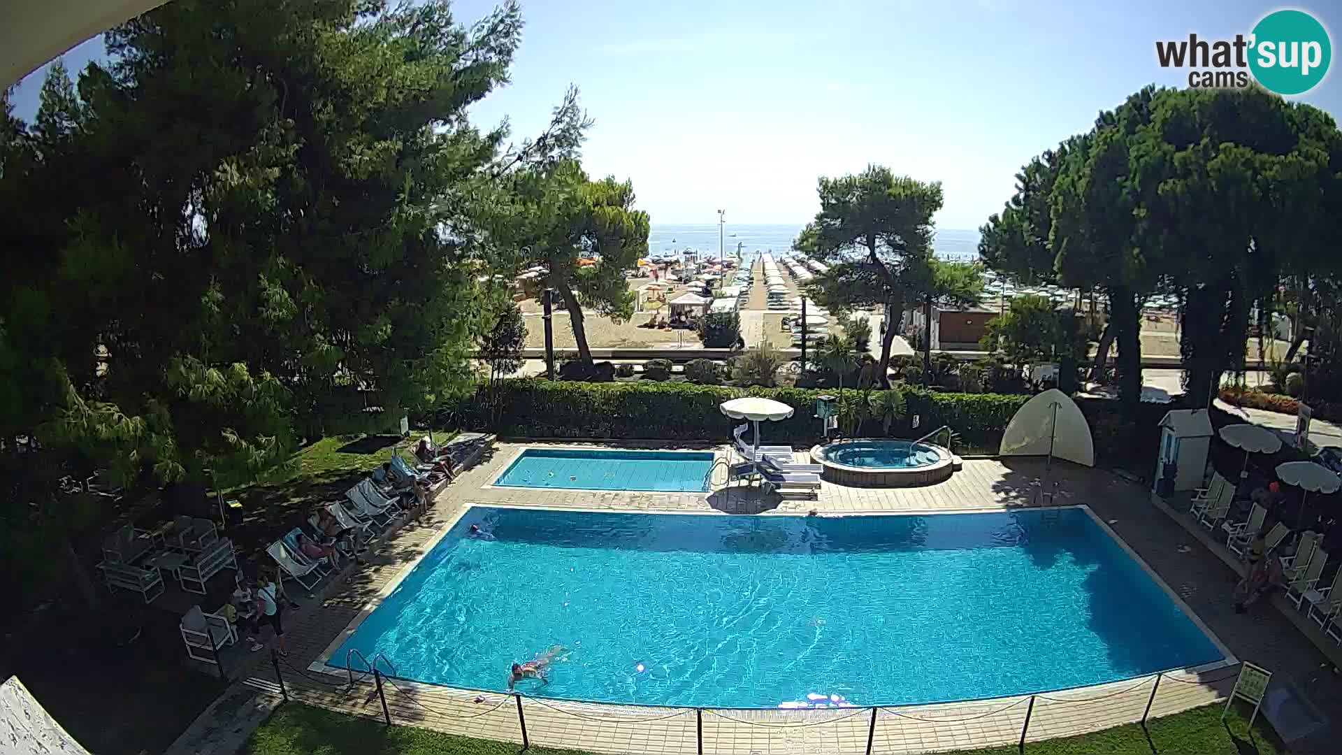 Spletna kamera Lignano Hotel Atlantic – Plaža Lignano Sabbiadoro