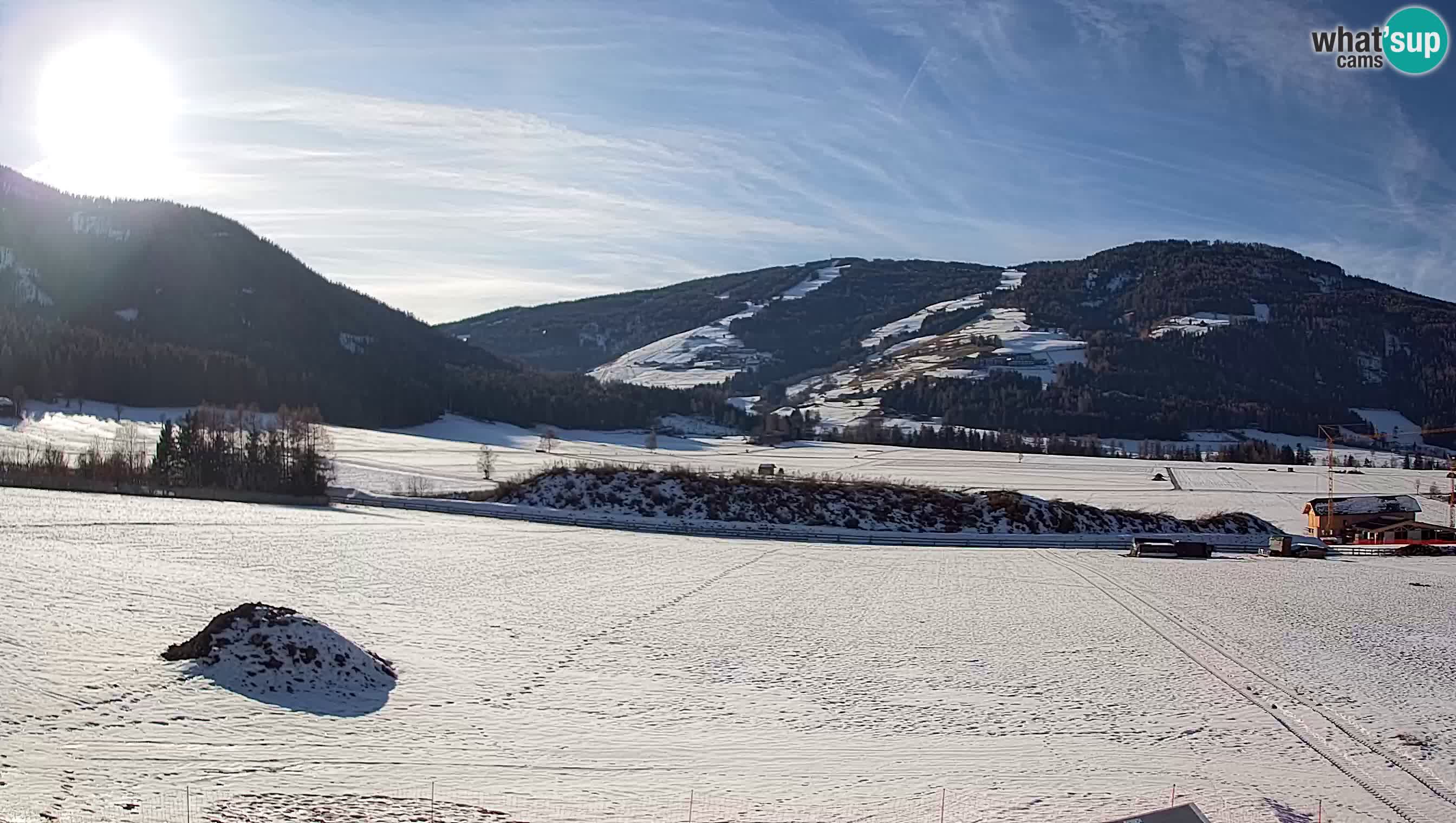 Webkamera Olang | Blick auf den Kronplatz von den Sottla Apartments