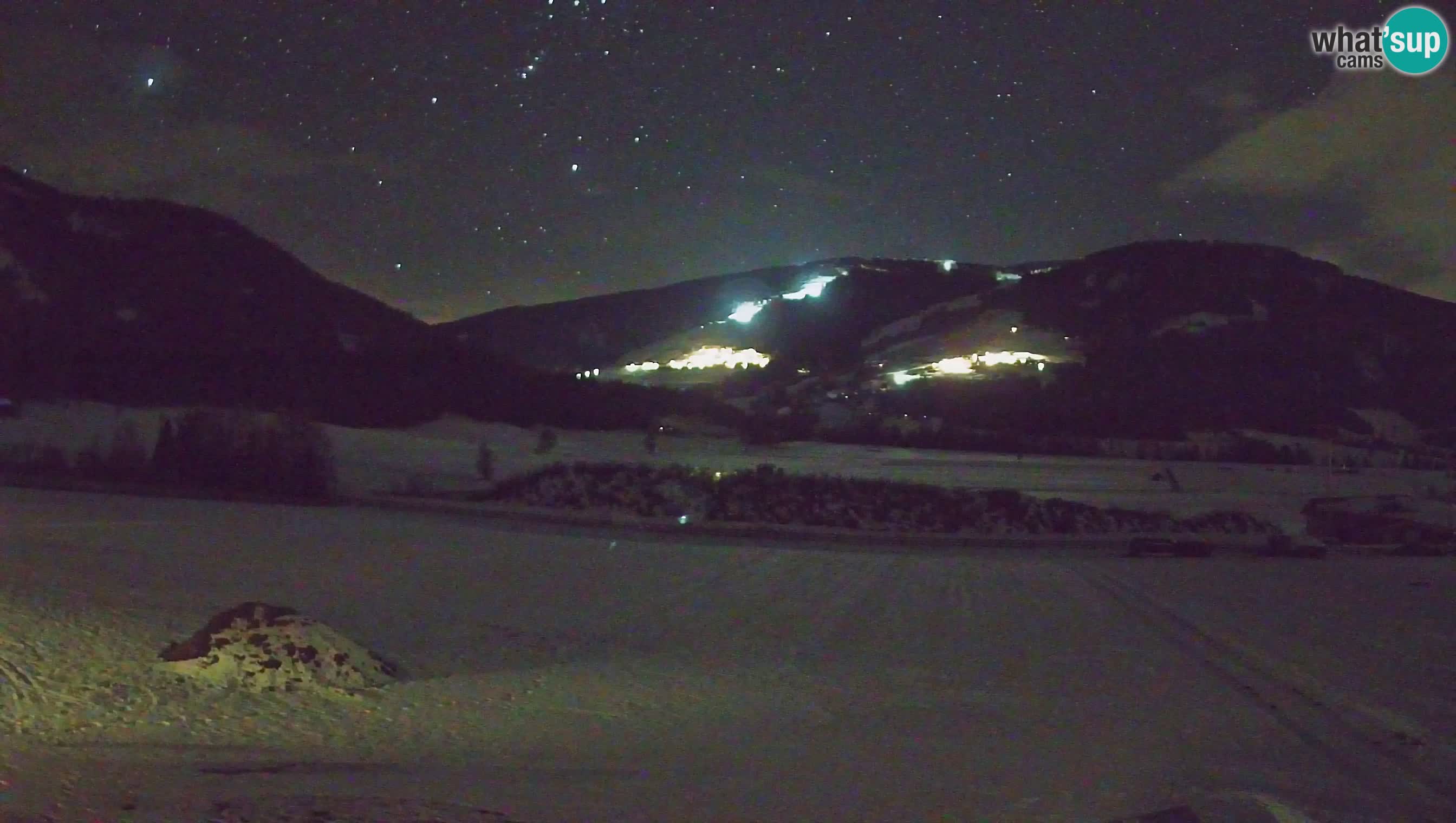 Webkamera Olang | Blick auf den Kronplatz von den Sottla Apartments