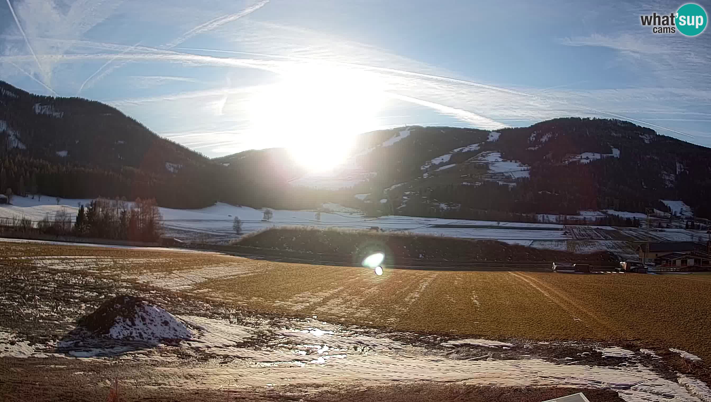 Webkamera Olang | Blick auf den Kronplatz von den Sottla Apartments