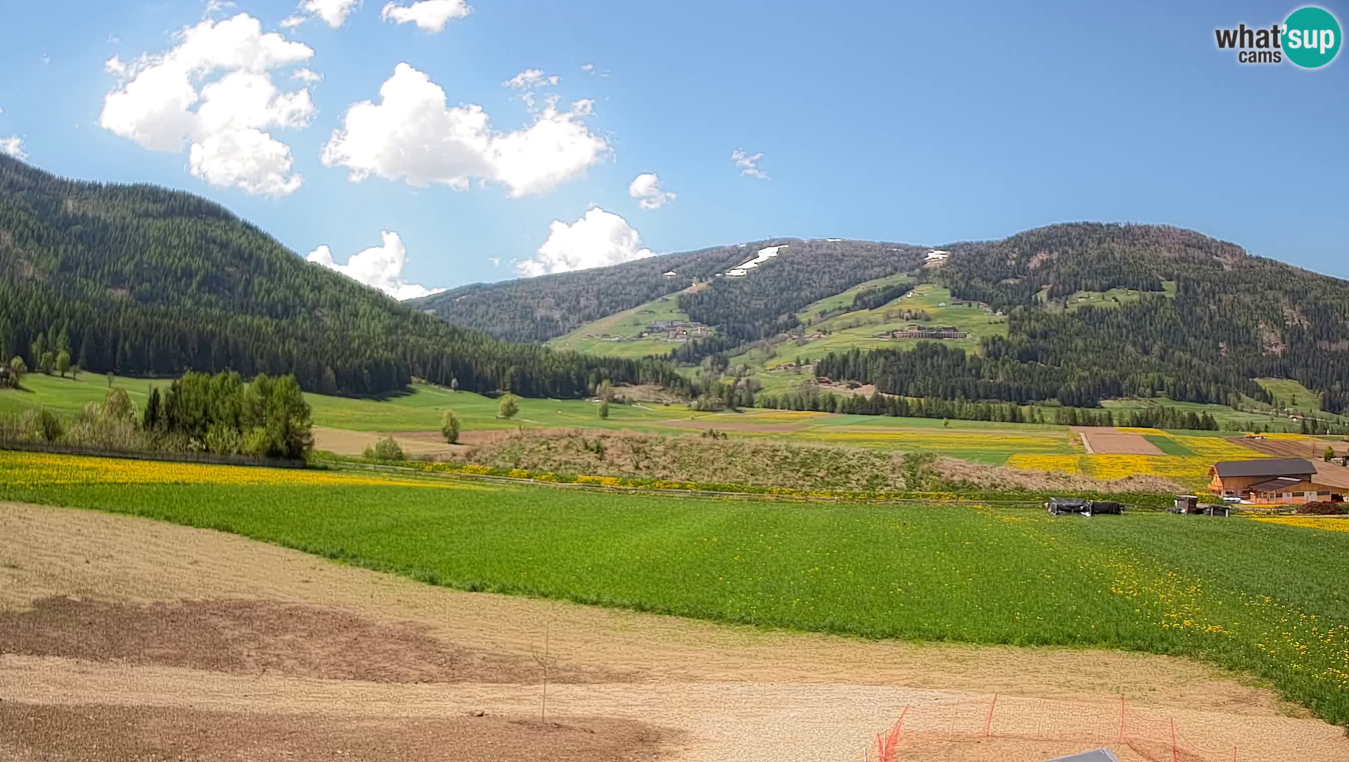 Webkamera Olang | Blick auf den Kronplatz von den Sottla Apartments
