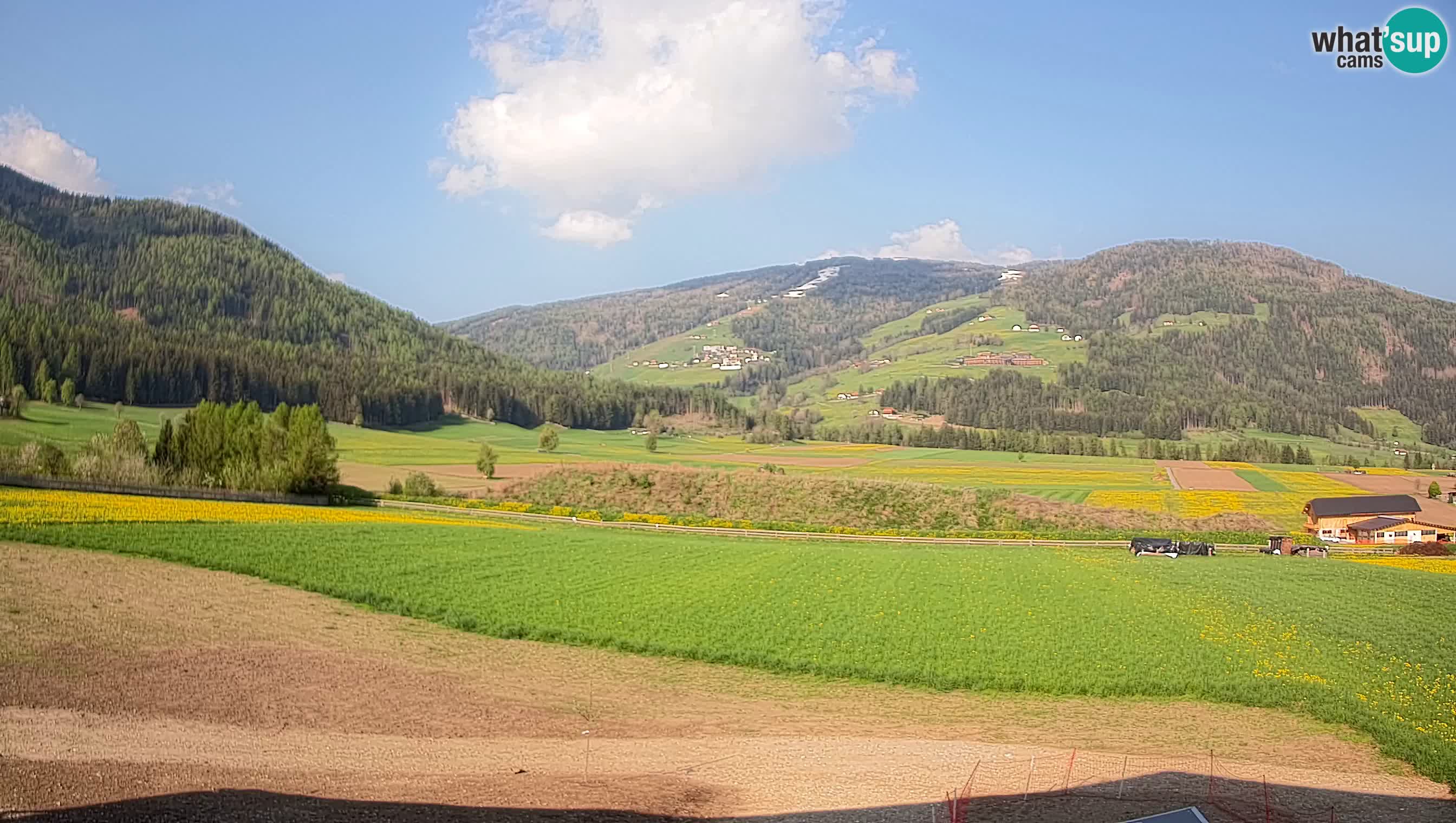 Webkamera Olang | Blick auf den Kronplatz von den Sottla Apartments