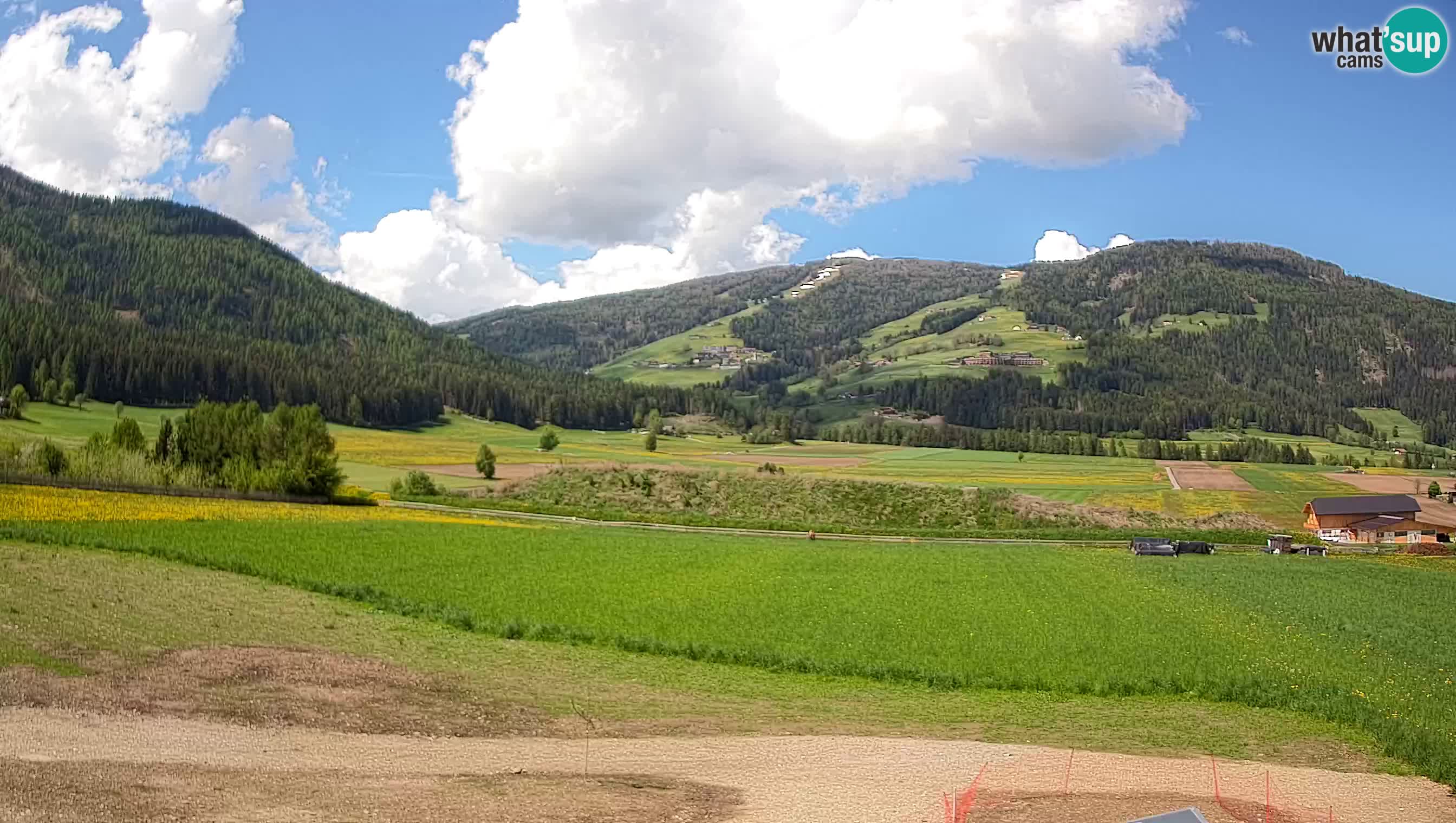 Webkamera Olang | Blick auf den Kronplatz von den Sottla Apartments