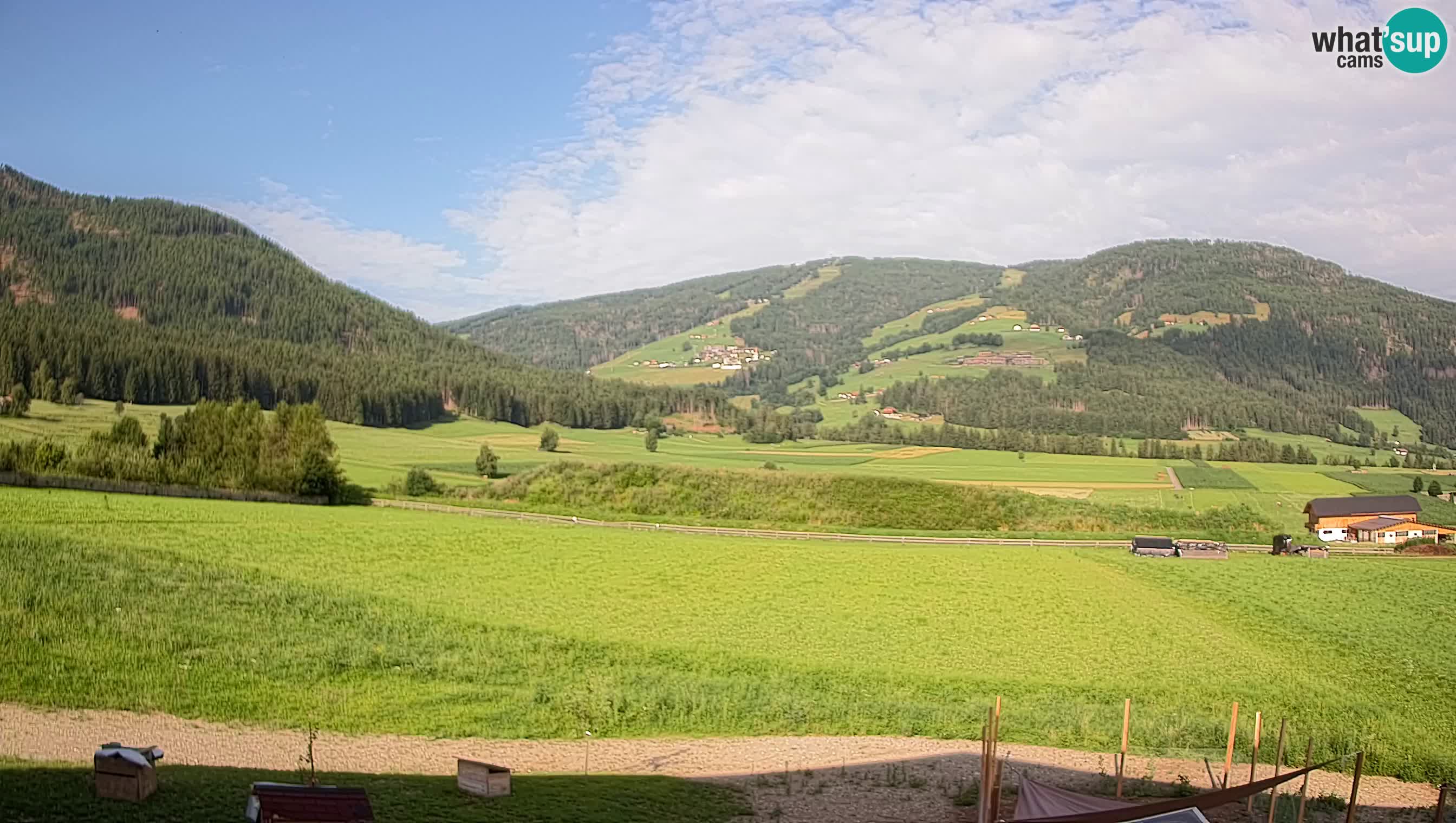Webkamera Olang | Blick auf den Kronplatz von den Sottla Apartments