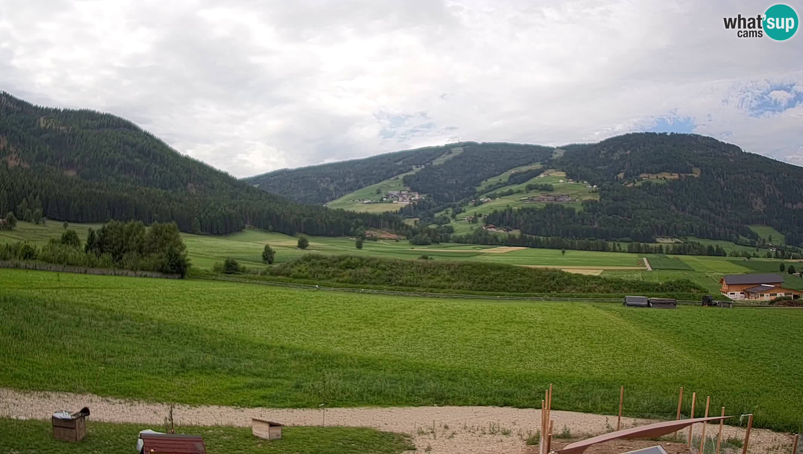 Webkamera Olang | Blick auf den Kronplatz von den Sottla Apartments