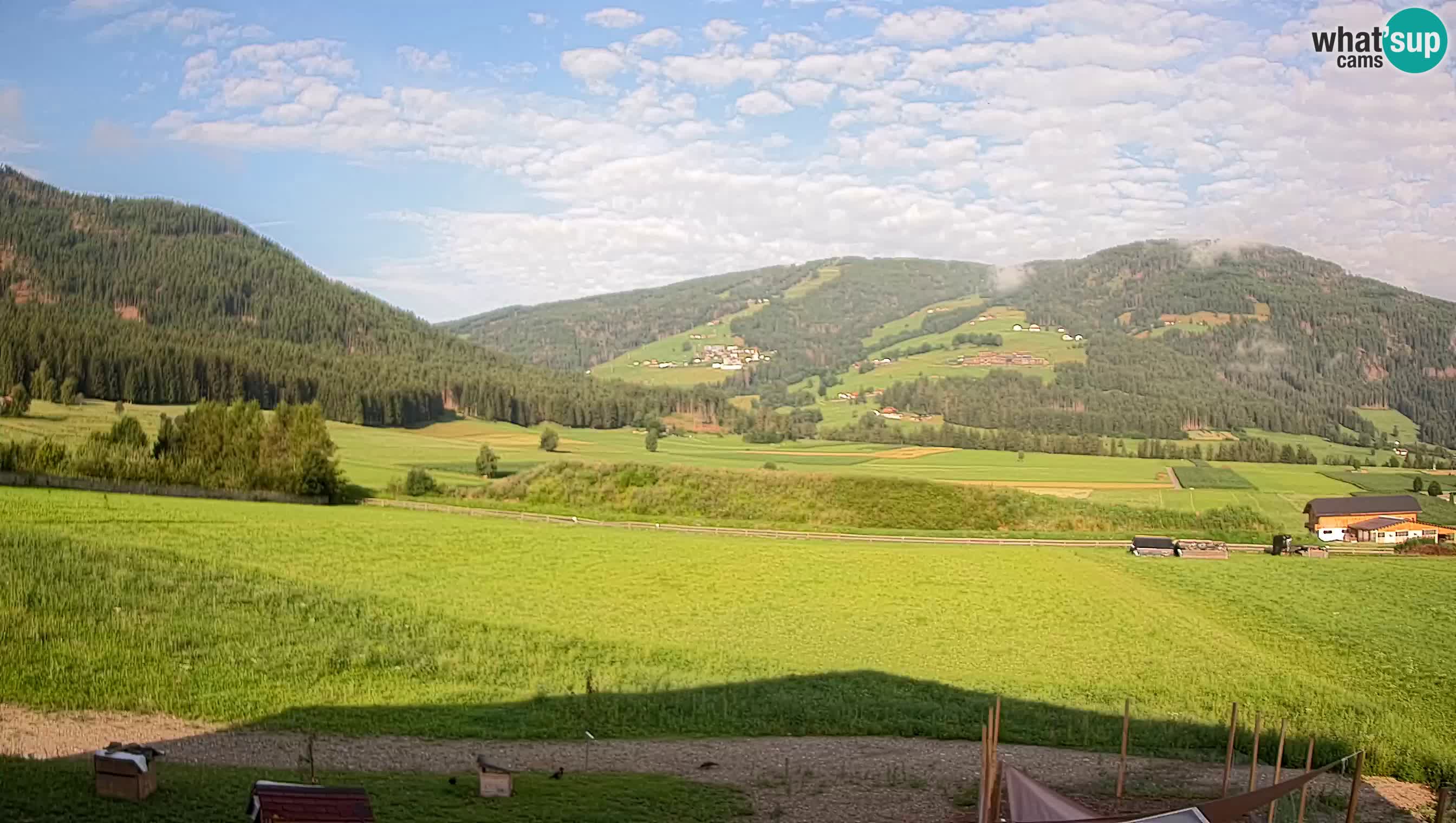 Webkamera Olang | Blick auf den Kronplatz von den Sottla Apartments