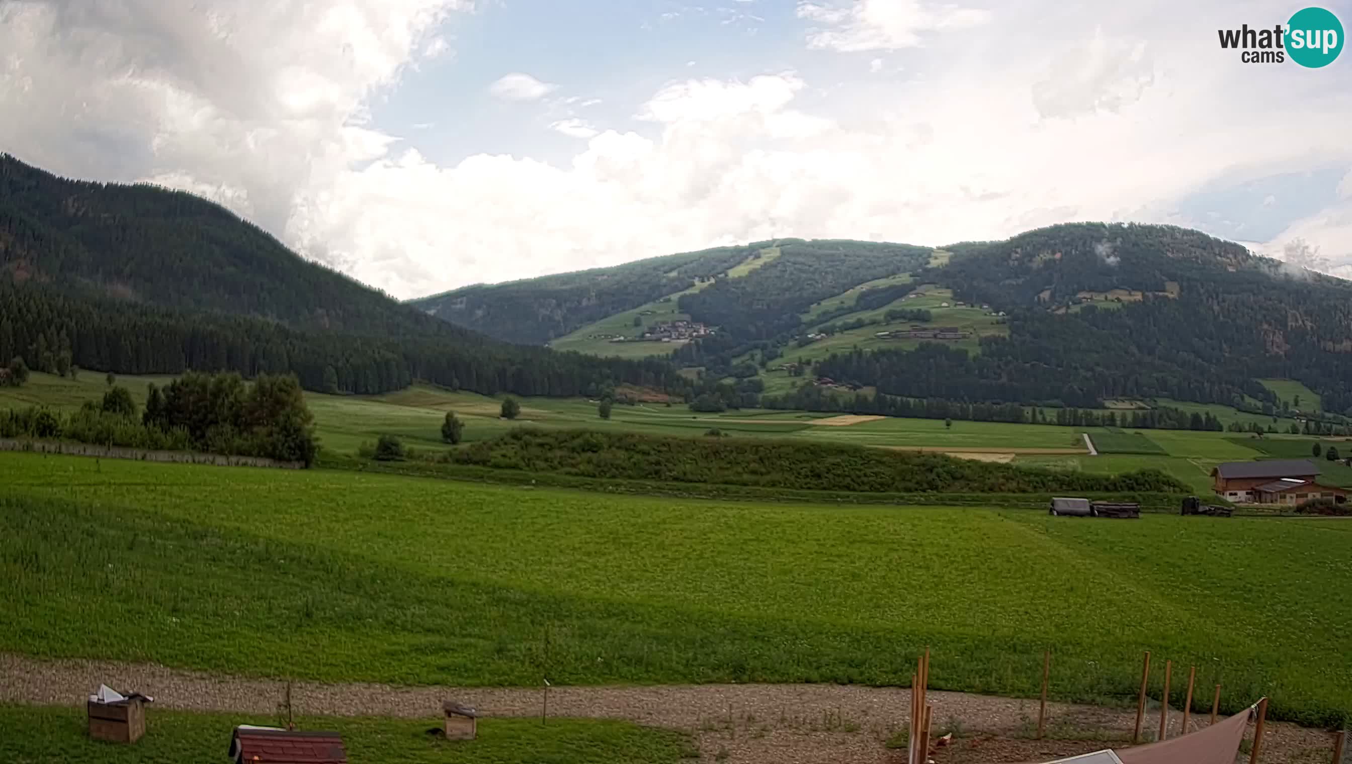 Webkamera Olang | Blick auf den Kronplatz von den Sottla Apartments