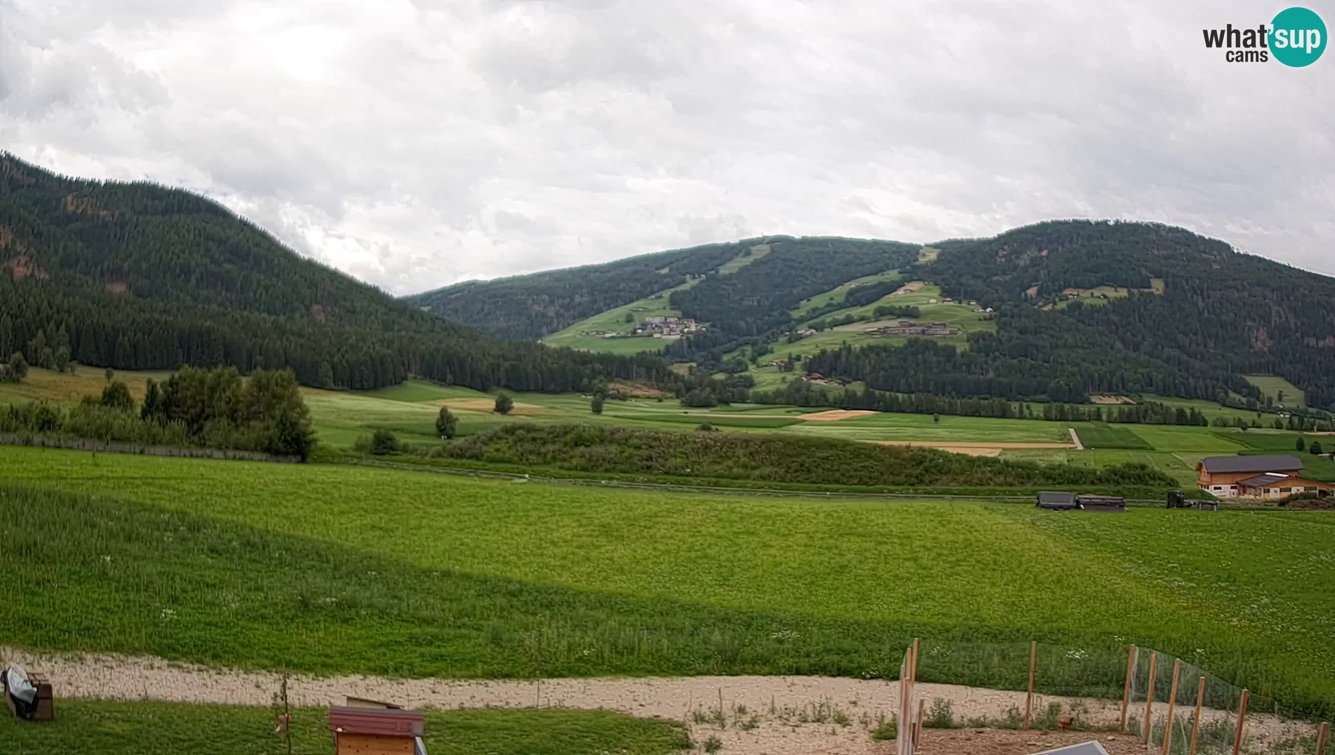 Webkamera Olang | Blick auf den Kronplatz von den Sottla Apartments