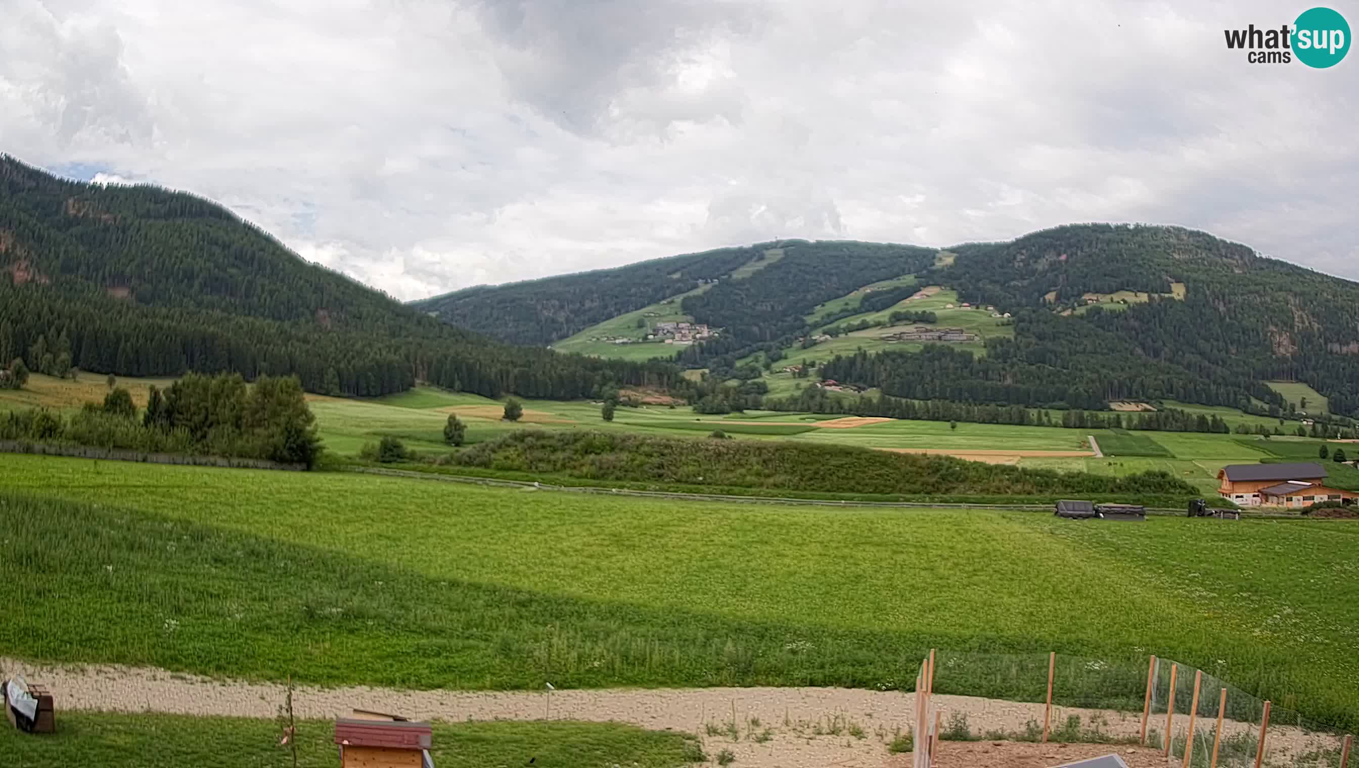 Webkamera Olang | Blick auf den Kronplatz von den Sottla Apartments