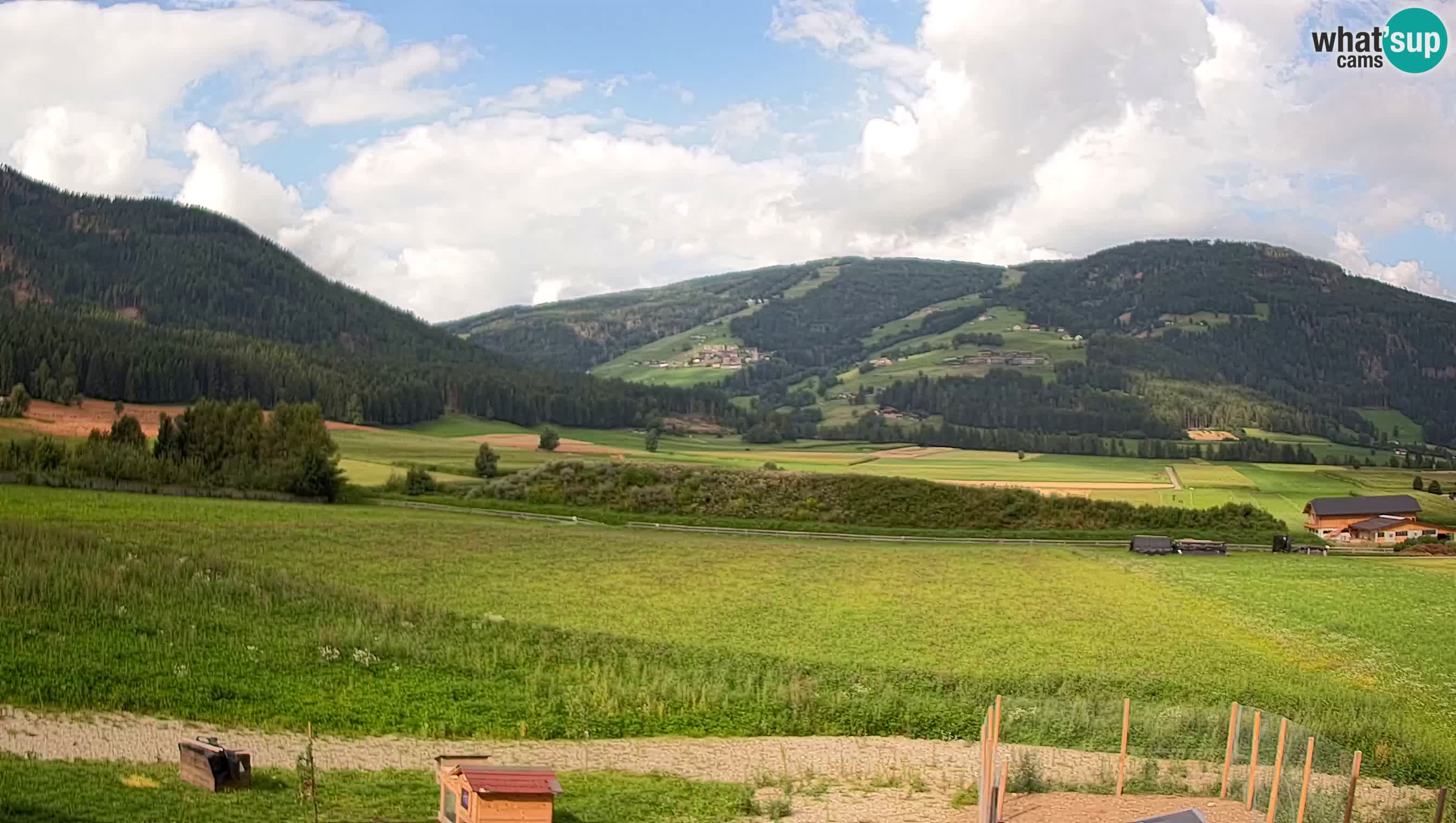 Webkamera Olang | Blick auf den Kronplatz von den Sottla Apartments