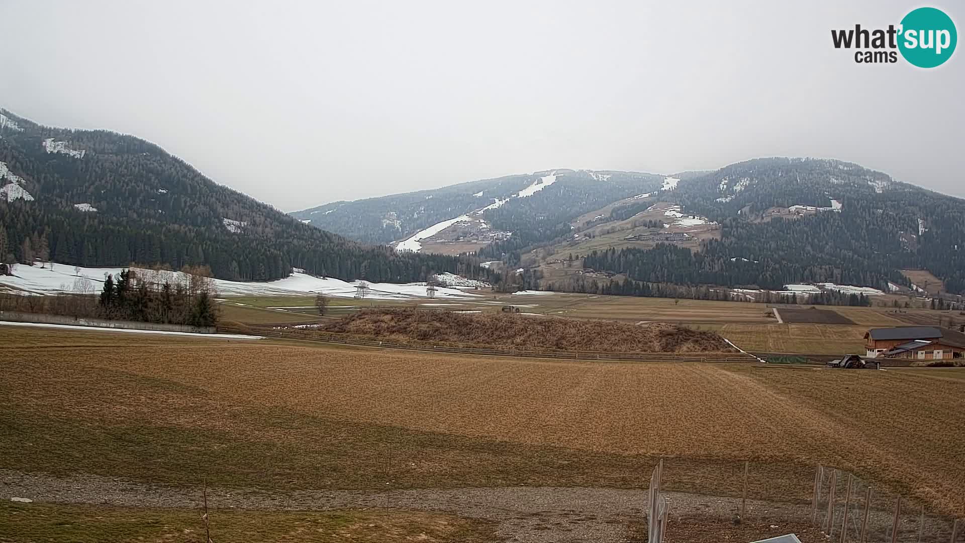 Webkamera Olang | Blick auf den Kronplatz von den Sottla Apartments