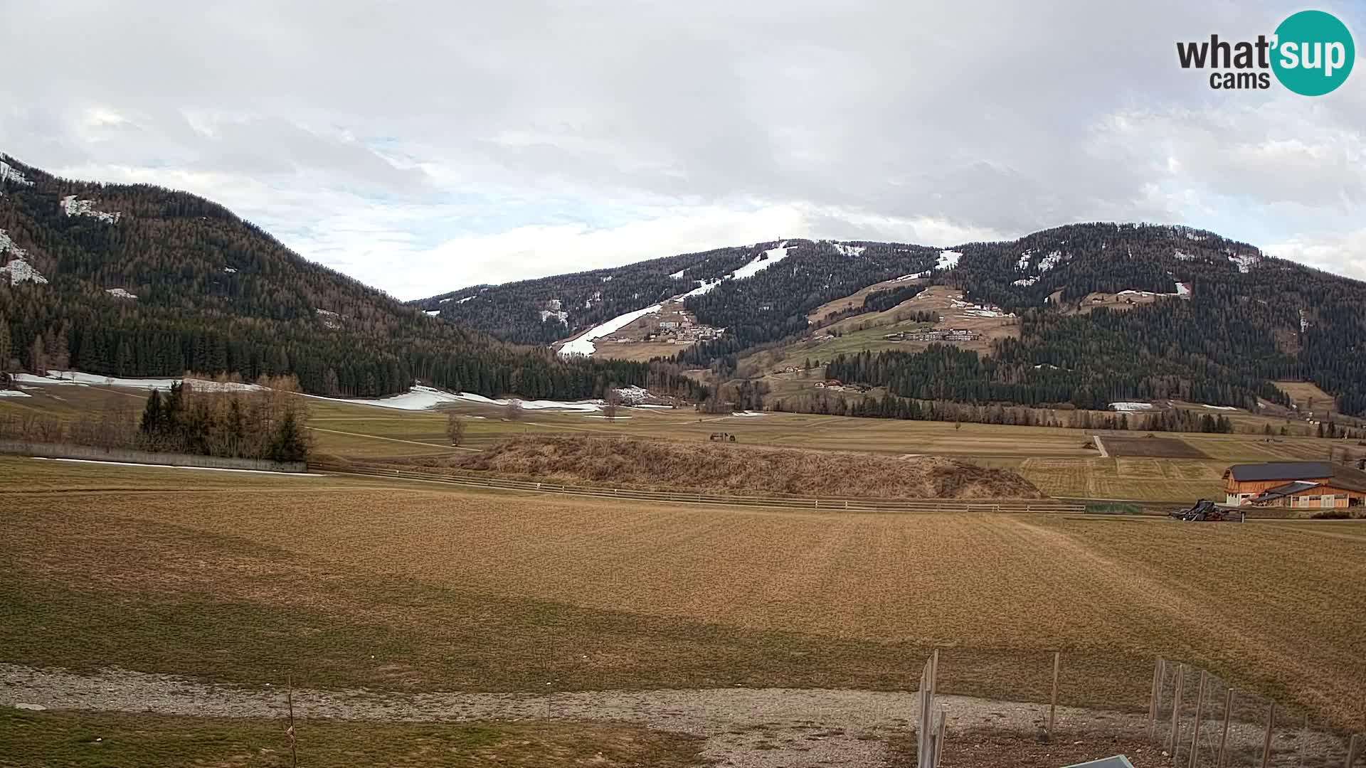 Webkamera Olang | Blick auf den Kronplatz von den Sottla Apartments