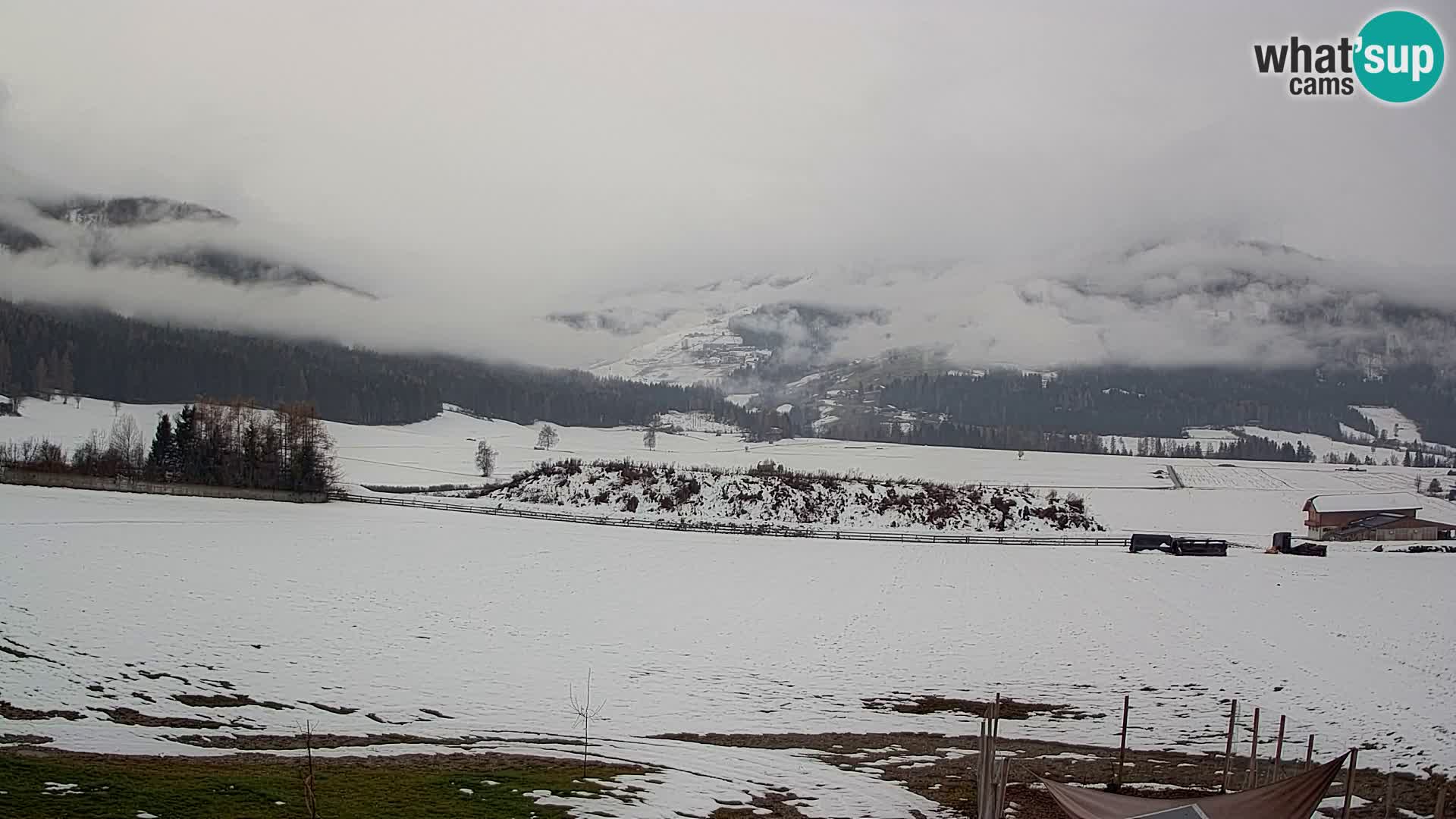 Webkamera Olang | Blick auf den Kronplatz von den Sottla Apartments