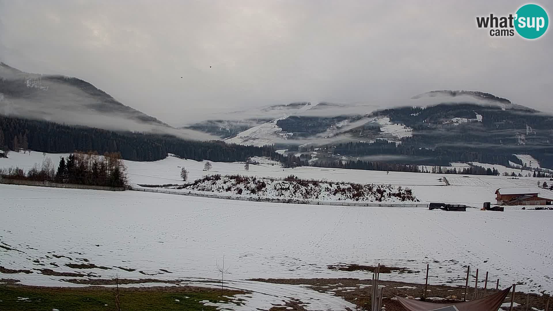 Webkamera Olang | Blick auf den Kronplatz von den Sottla Apartments