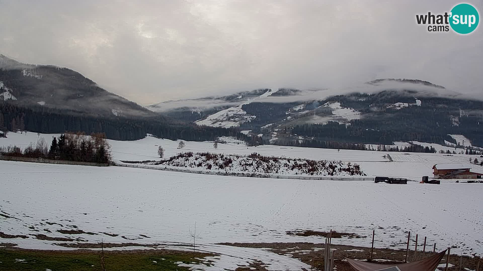 Webkamera Olang | Blick auf den Kronplatz von den Sottla Apartments