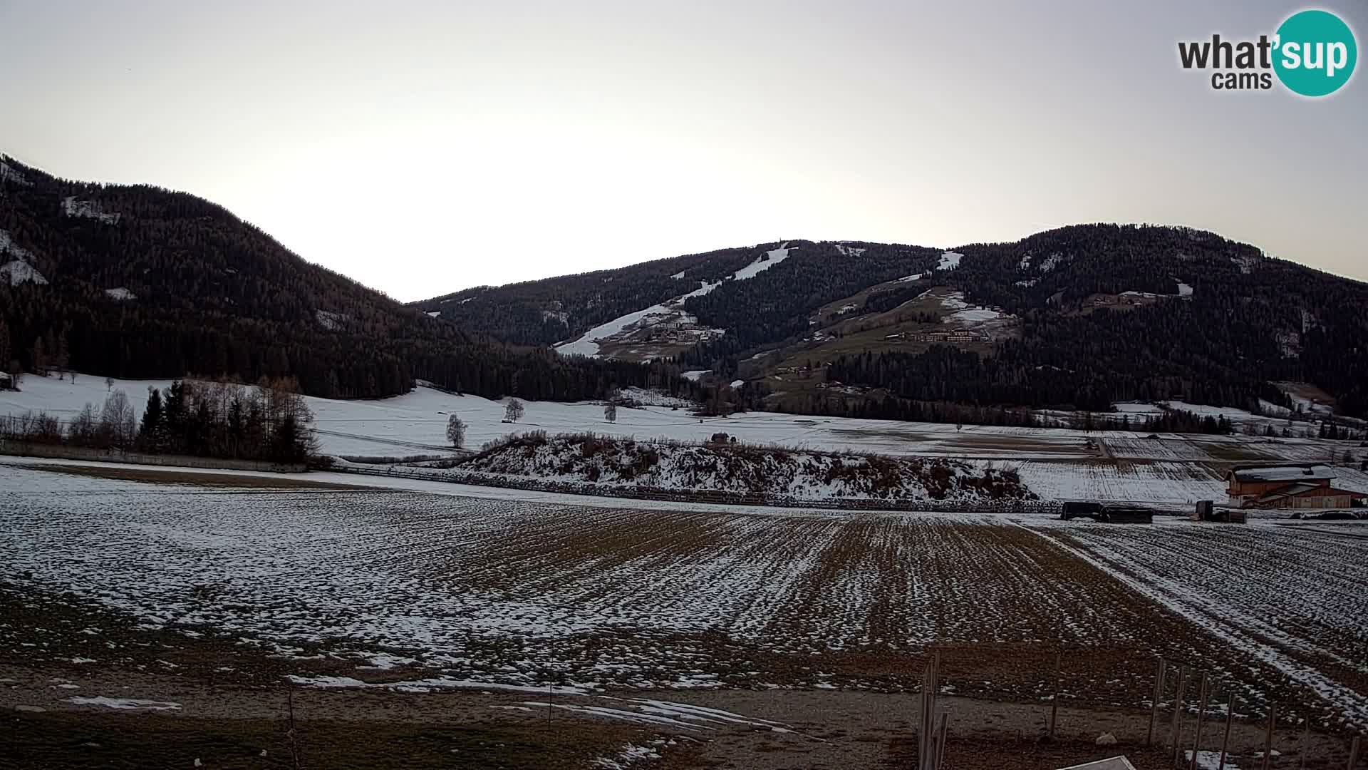 Webkamera Olang | Blick auf den Kronplatz von den Sottla Apartments