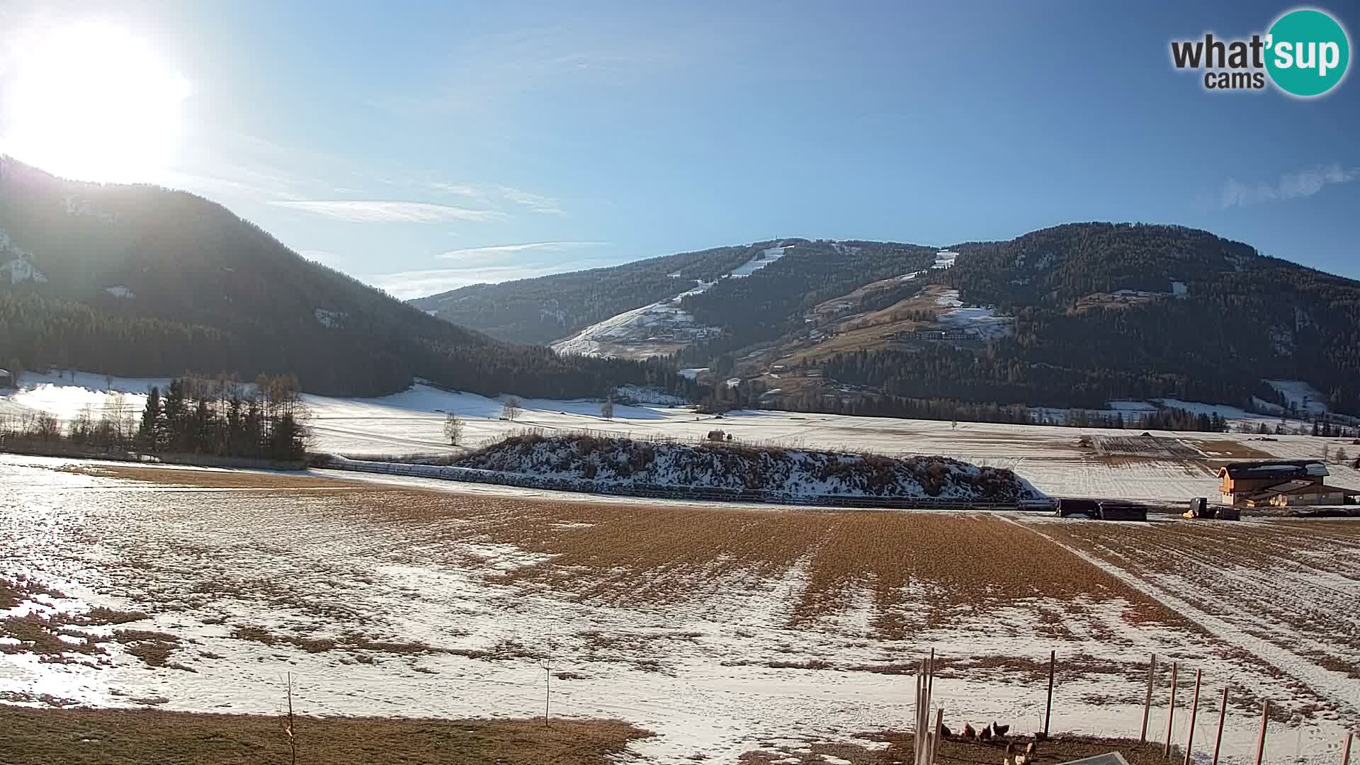 Webkamera Olang | Blick auf den Kronplatz von den Sottla Apartments