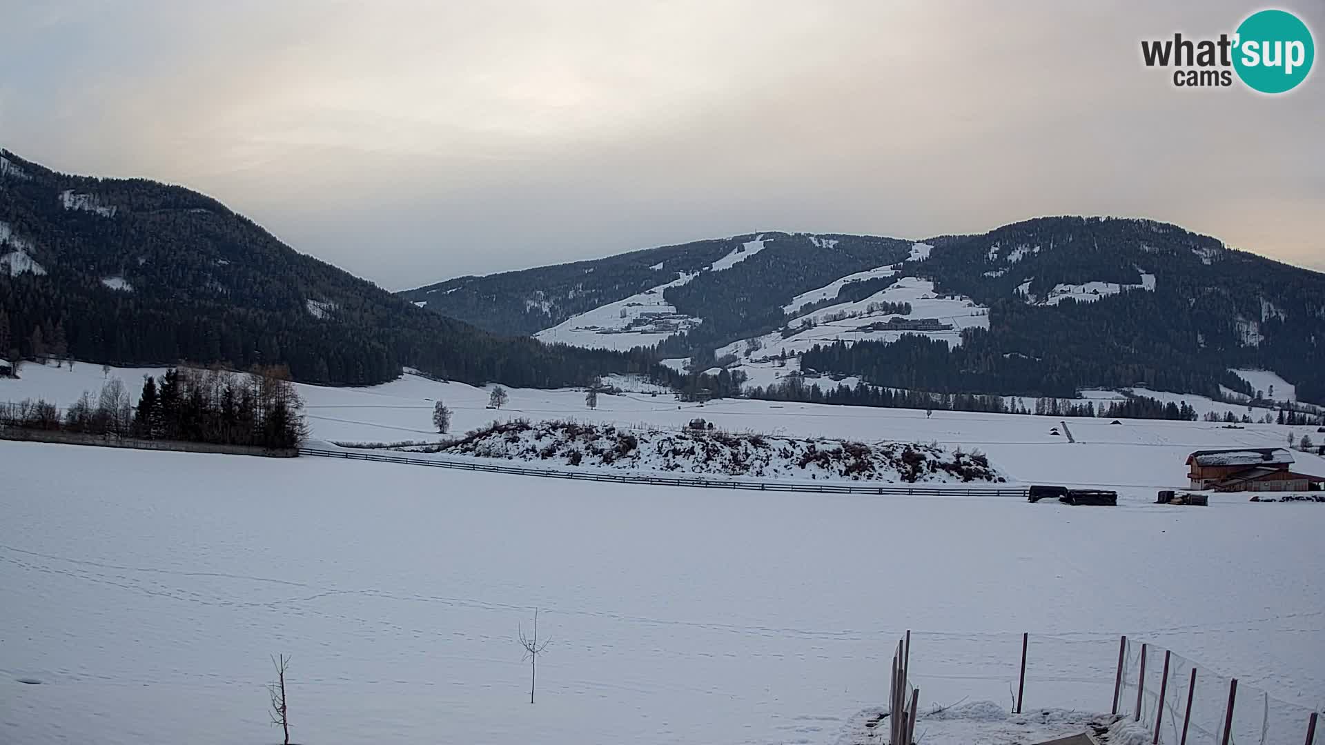 Webkamera Olang | Blick auf den Kronplatz von den Sottla Apartments