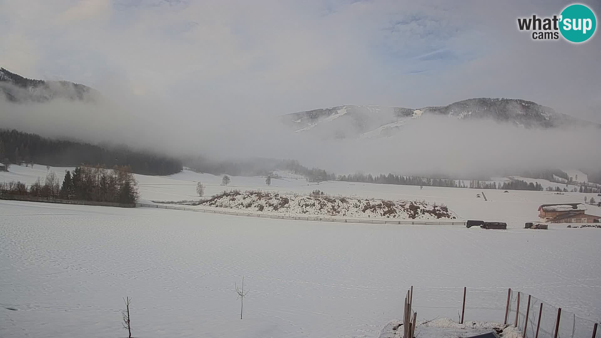Webkamera Olang | Blick auf den Kronplatz von den Sottla Apartments