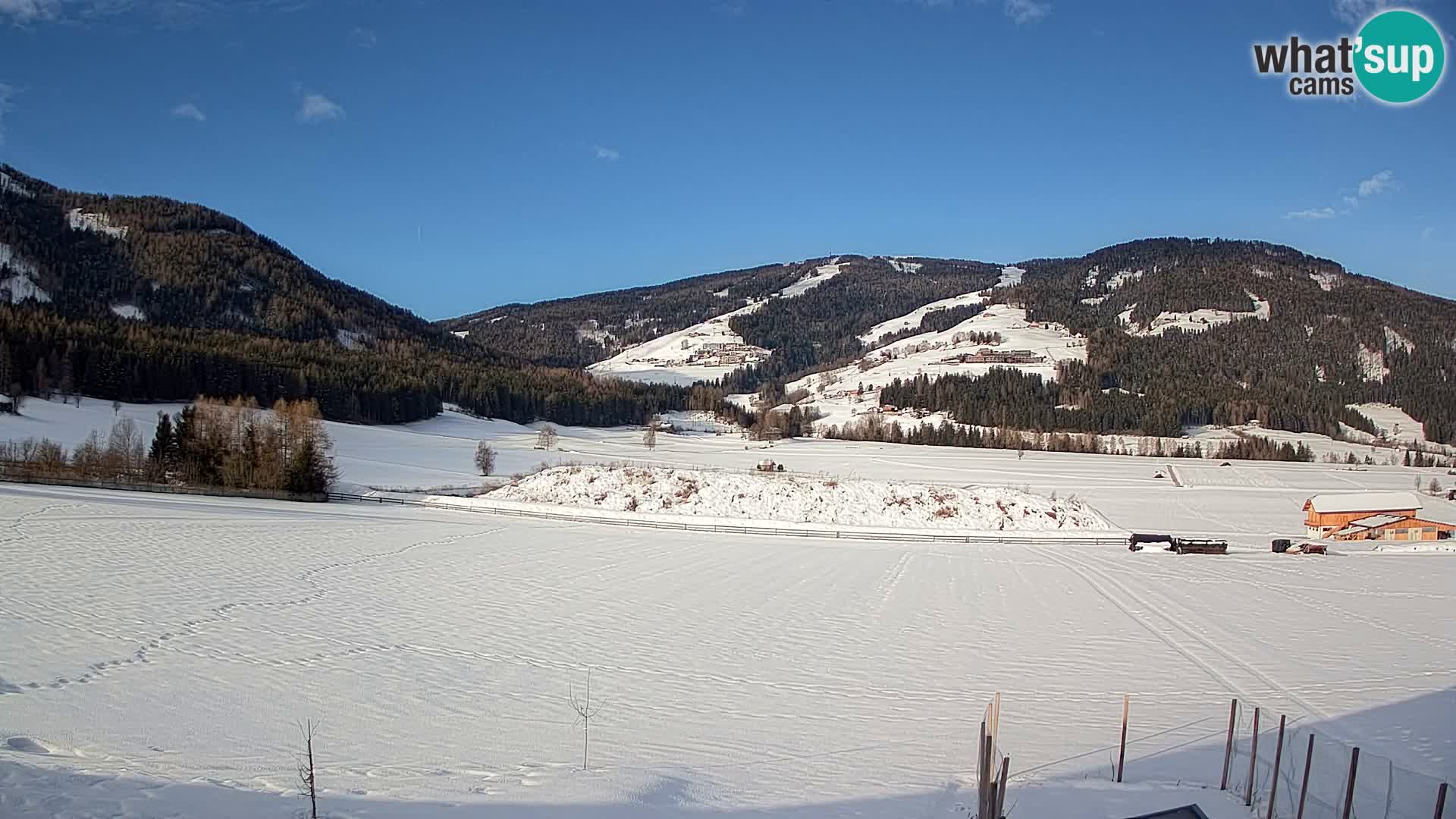 Webkamera Olang | Blick auf den Kronplatz von den Sottla Apartments