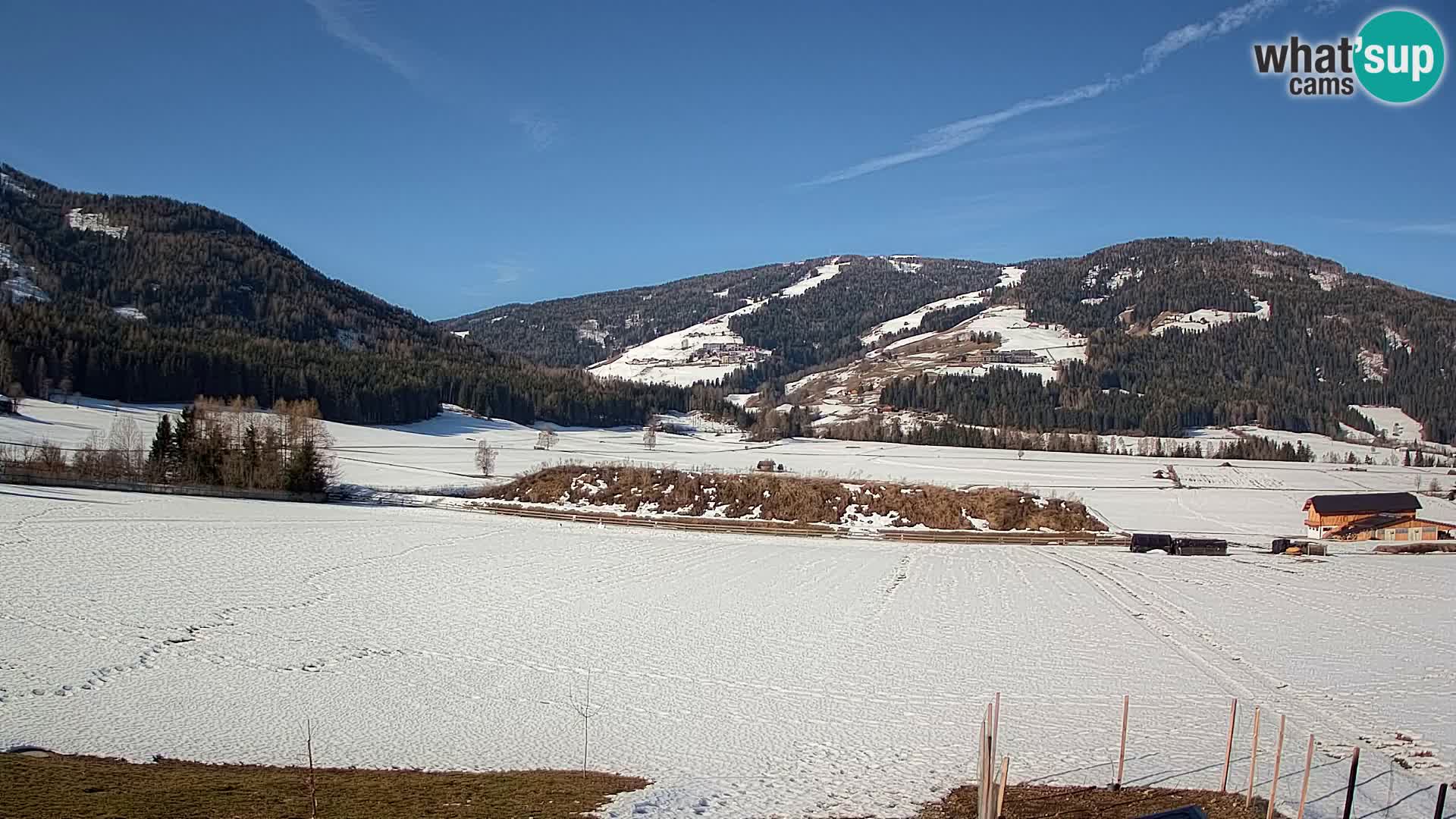 Webkamera Olang | Blick auf den Kronplatz von den Sottla Apartments