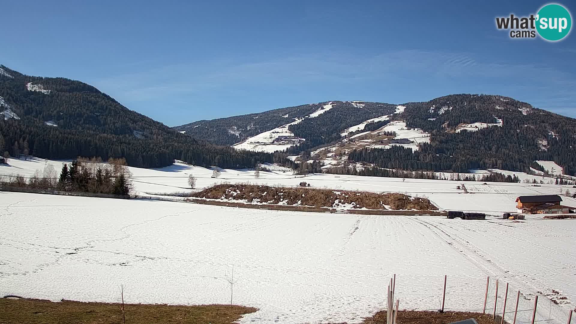 Webkamera Olang | Blick auf den Kronplatz von den Sottla Apartments