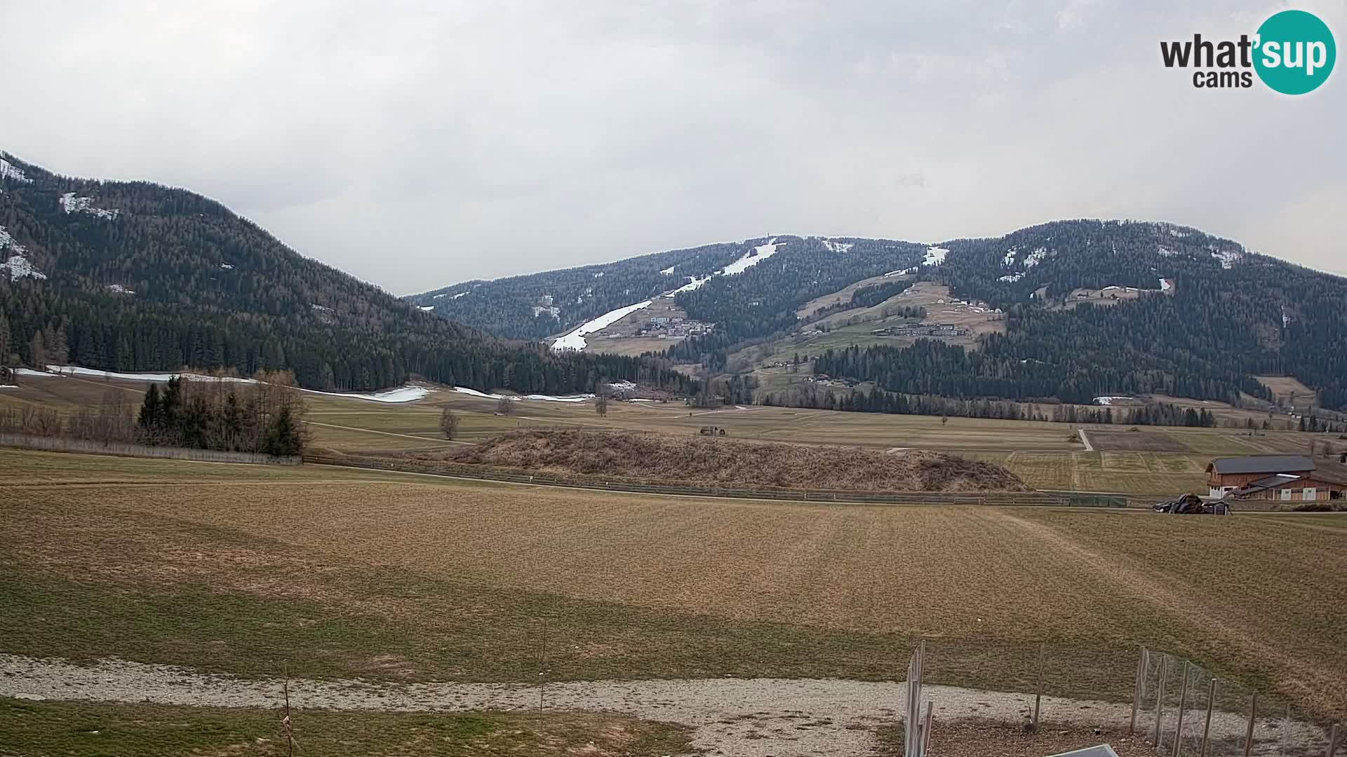 Webkamera Olang | Blick auf den Kronplatz von den Sottla Apartments