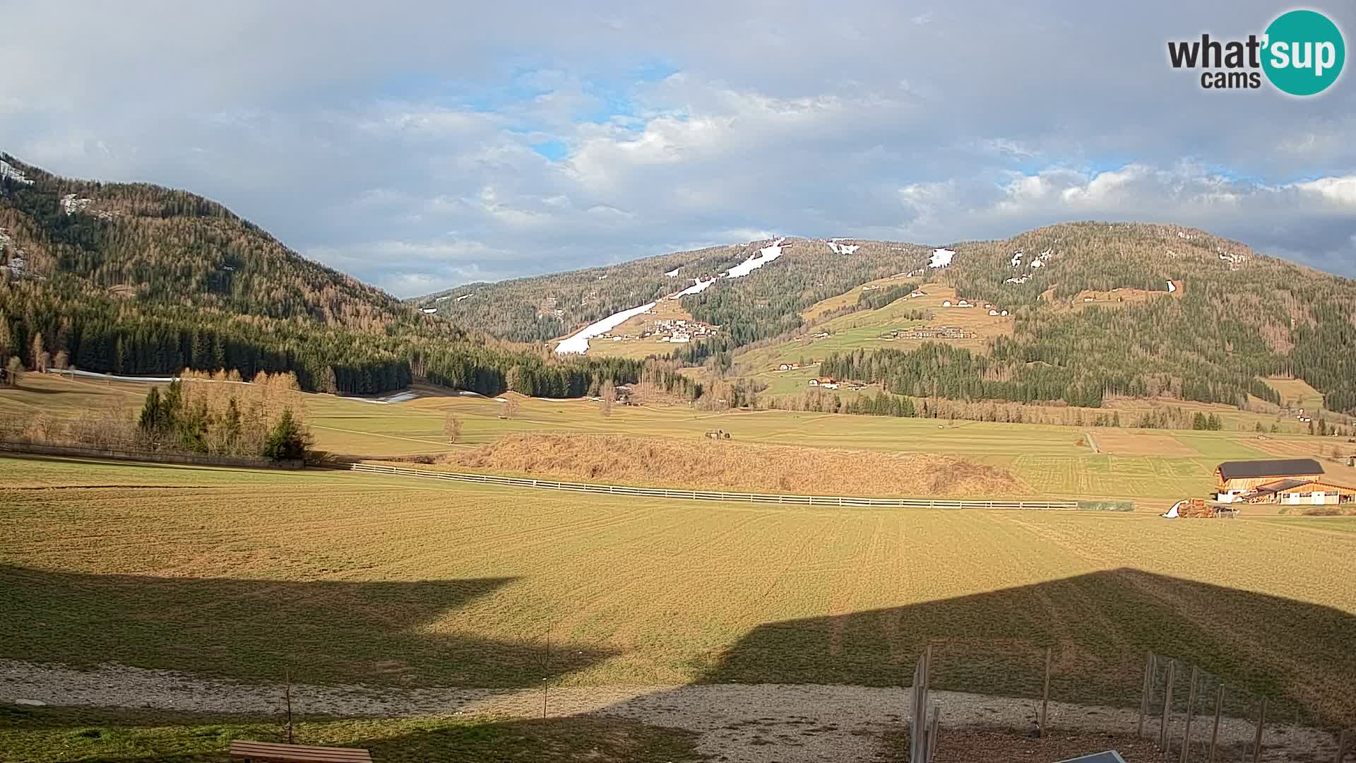 Webkamera Olang | Blick auf den Kronplatz von den Sottla Apartments