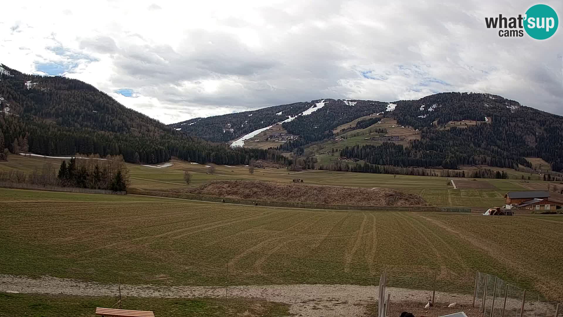Webkamera Olang | Blick auf den Kronplatz von den Sottla Apartments