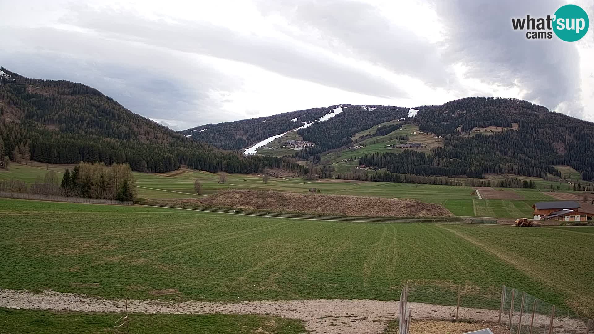 Webkamera Olang | Blick auf den Kronplatz von den Sottla Apartments