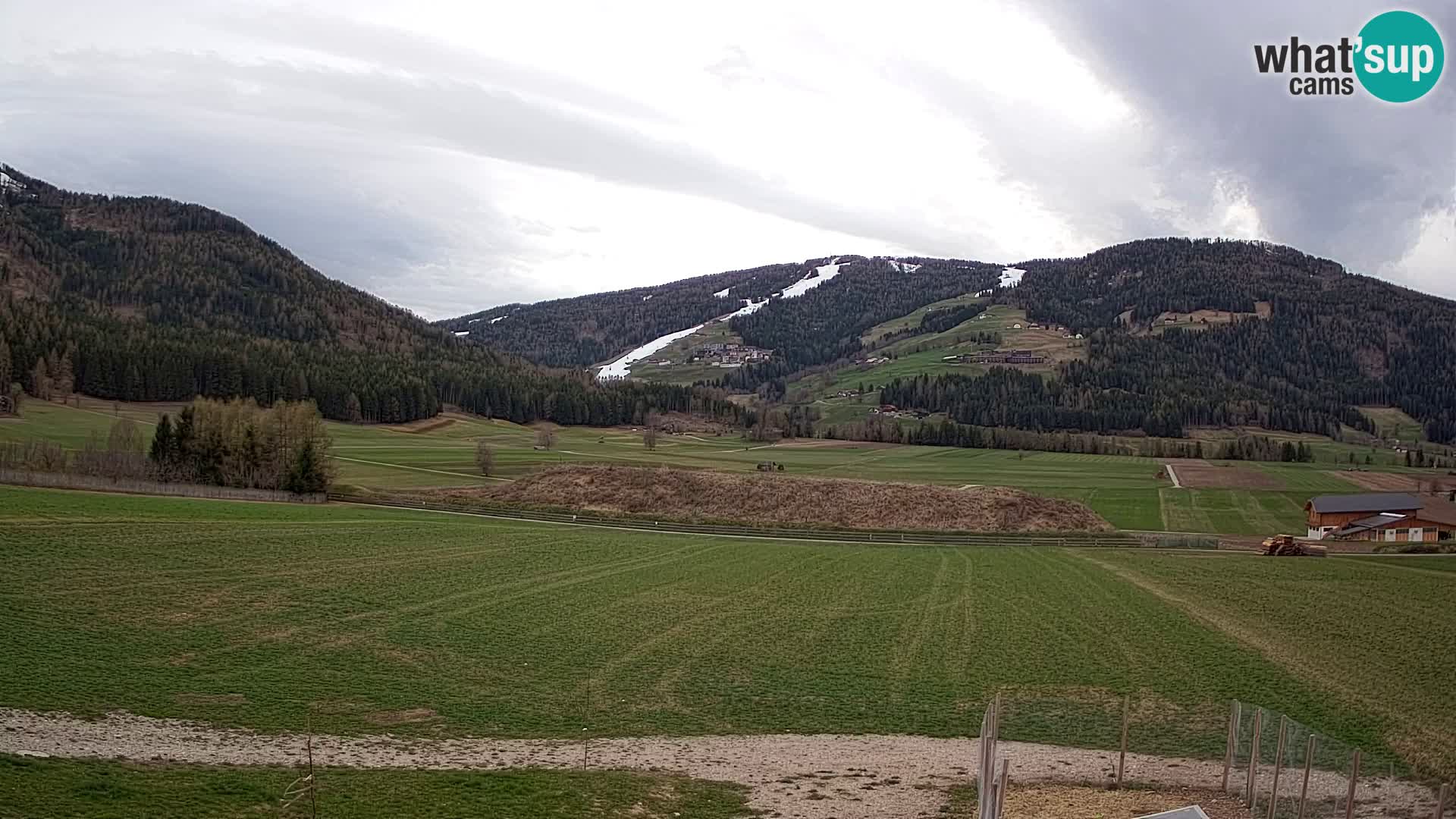 Webkamera Olang | Blick auf den Kronplatz von den Sottla Apartments