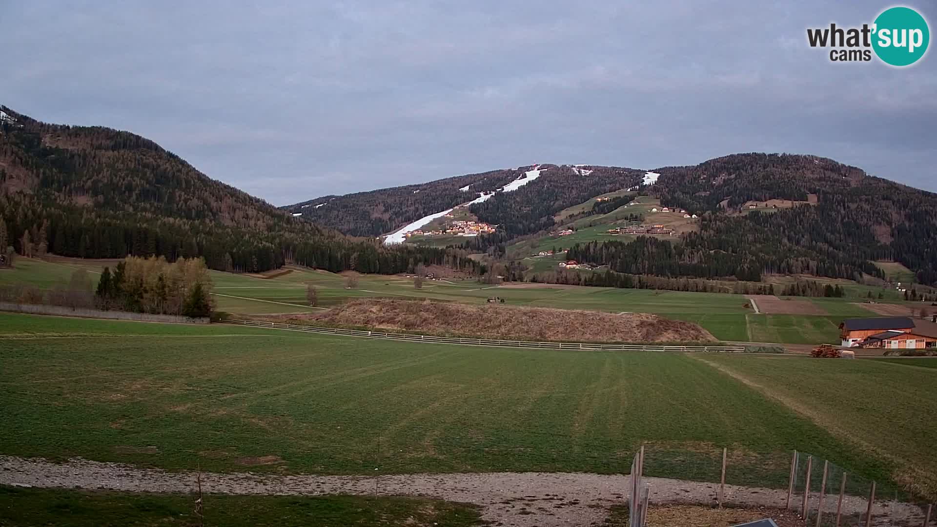 Webkamera Olang | Blick auf den Kronplatz von den Sottla Apartments