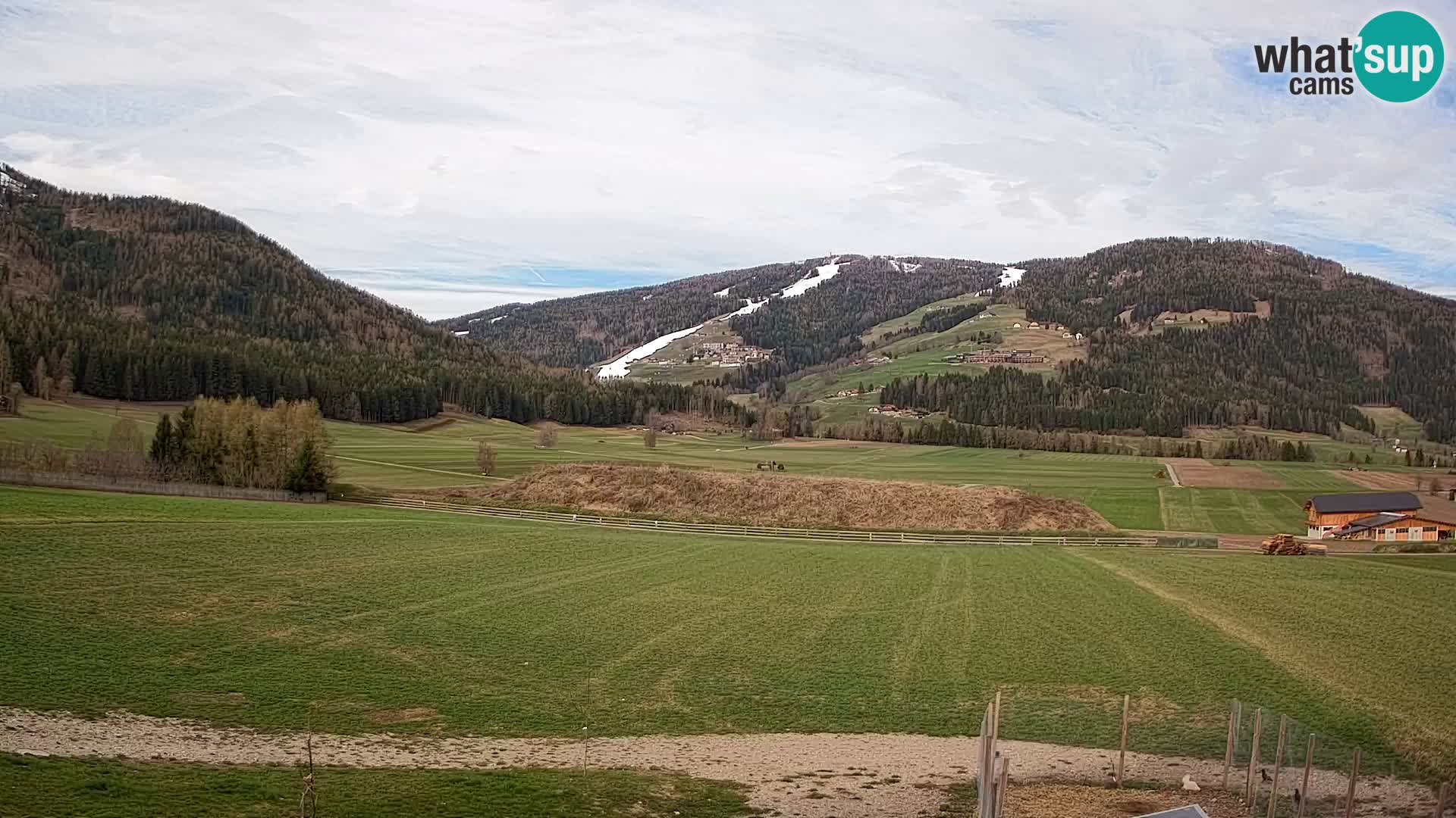 Webkamera Olang | Blick auf den Kronplatz von den Sottla Apartments