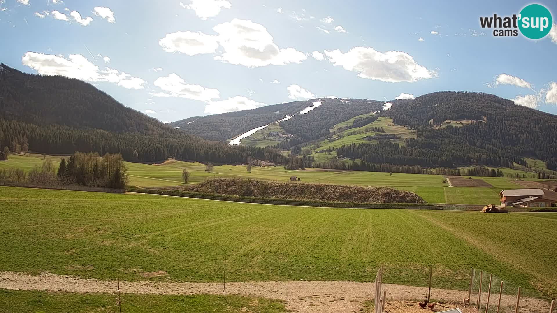 Webkamera Olang | Blick auf den Kronplatz von den Sottla Apartments
