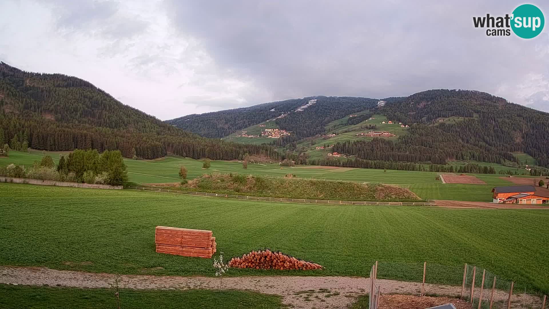 Webkamera Olang | Blick auf den Kronplatz von den Sottla Apartments
