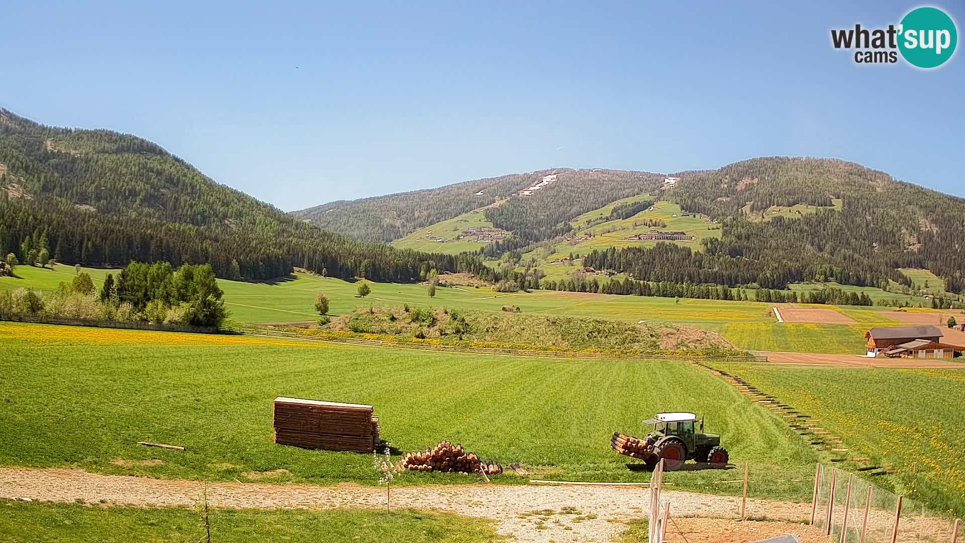 Webkamera Olang | Blick auf den Kronplatz von den Sottla Apartments
