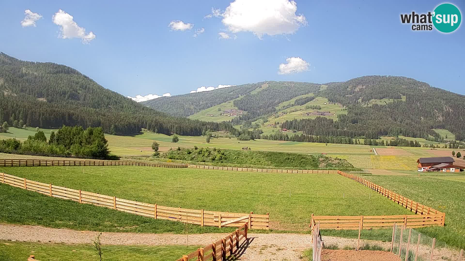 Webkamera Olang | Blick auf den Kronplatz von den Sottla Apartments