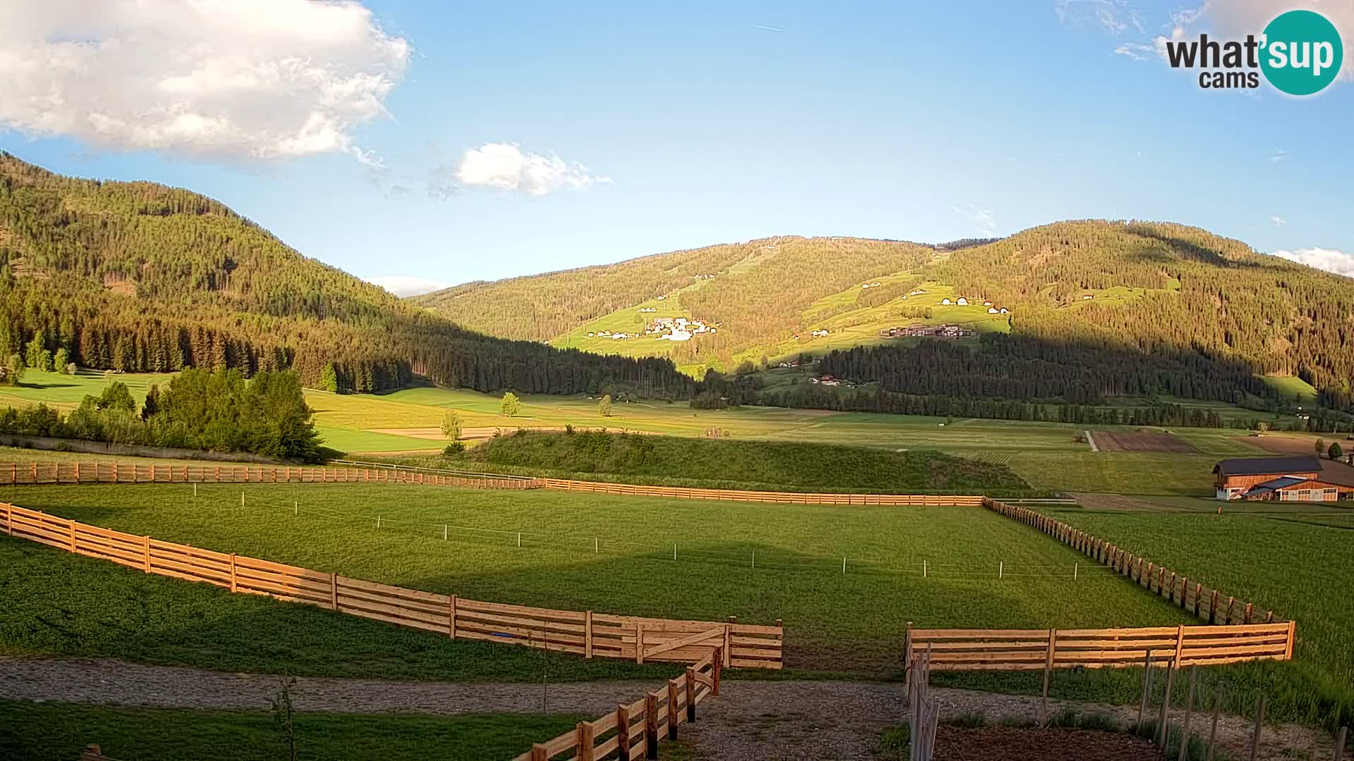 Webkamera Olang | Blick auf den Kronplatz von den Sottla Apartments