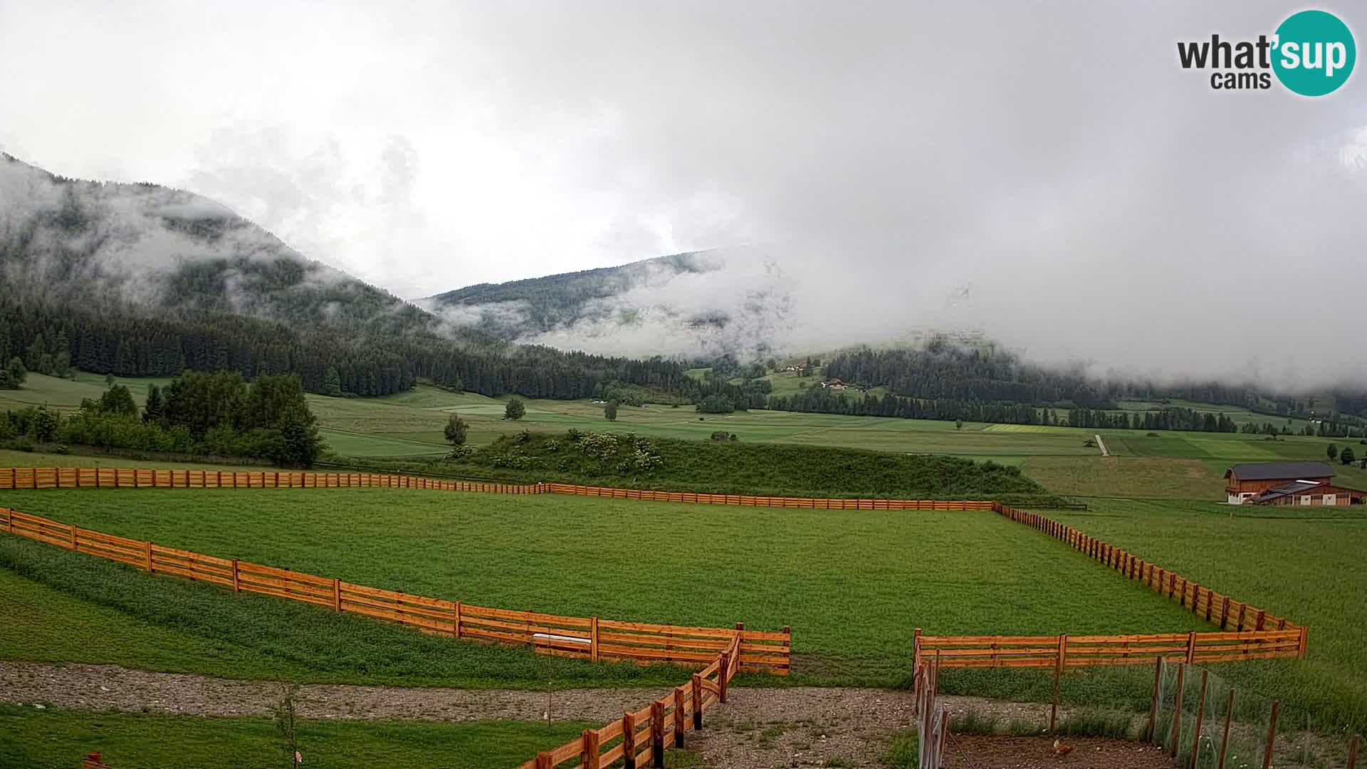 Webkamera Olang | Blick auf den Kronplatz von den Sottla Apartments