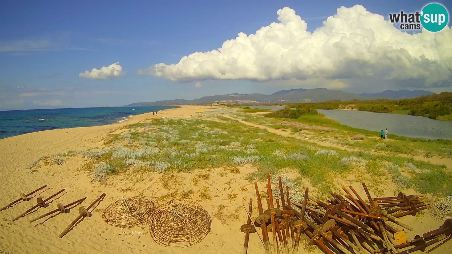 Spletna kamera Valledoria v živo – plaža San Pietro – Sardinija – Italija