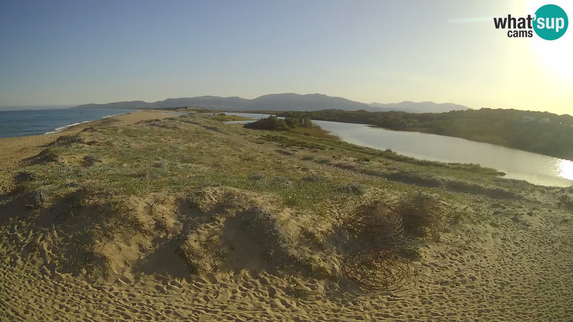 Spletna kamera Valledoria v živo – plaža San Pietro – Sardinija – Italija