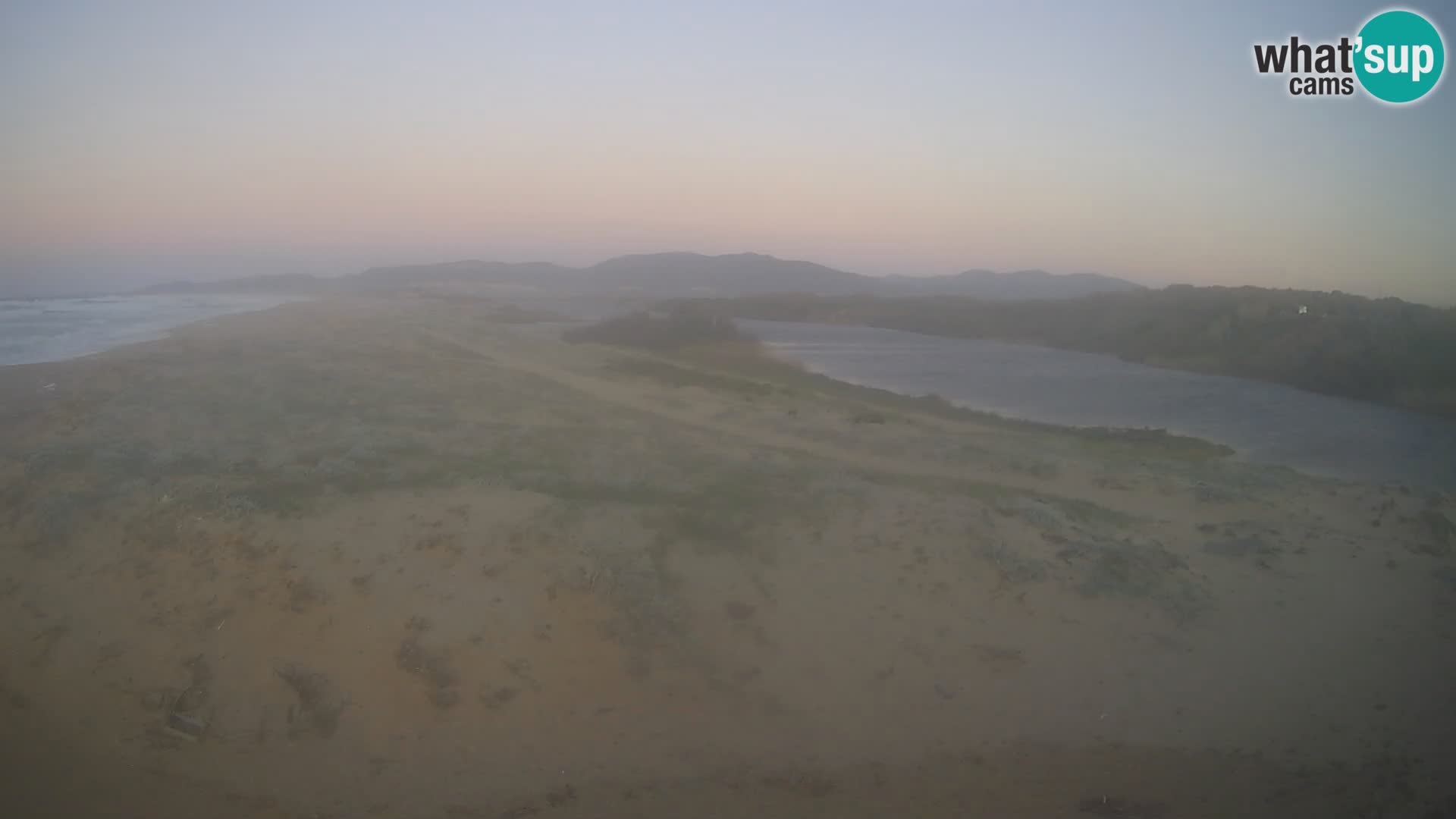 Spletna kamera Valledoria v živo – plaža San Pietro – Sardinija – Italija