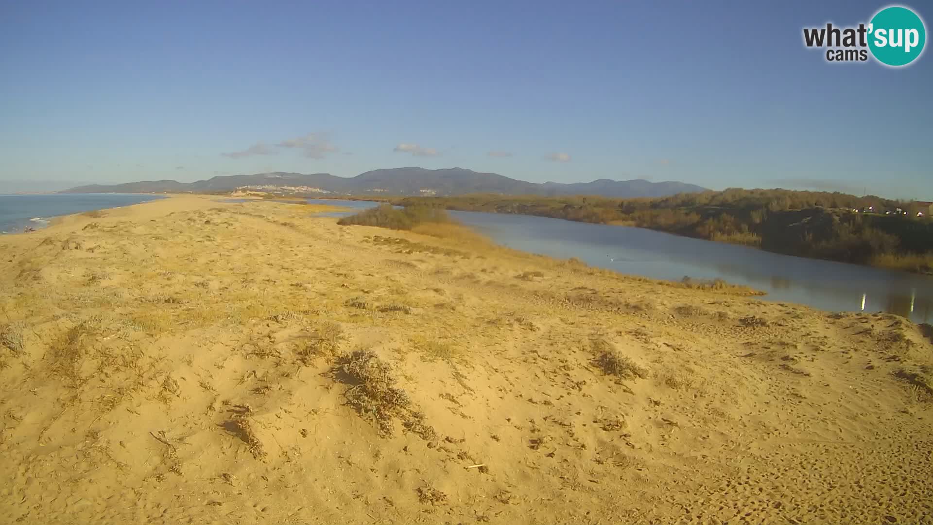 Spletna kamera Valledoria v živo – plaža San Pietro – Sardinija – Italija