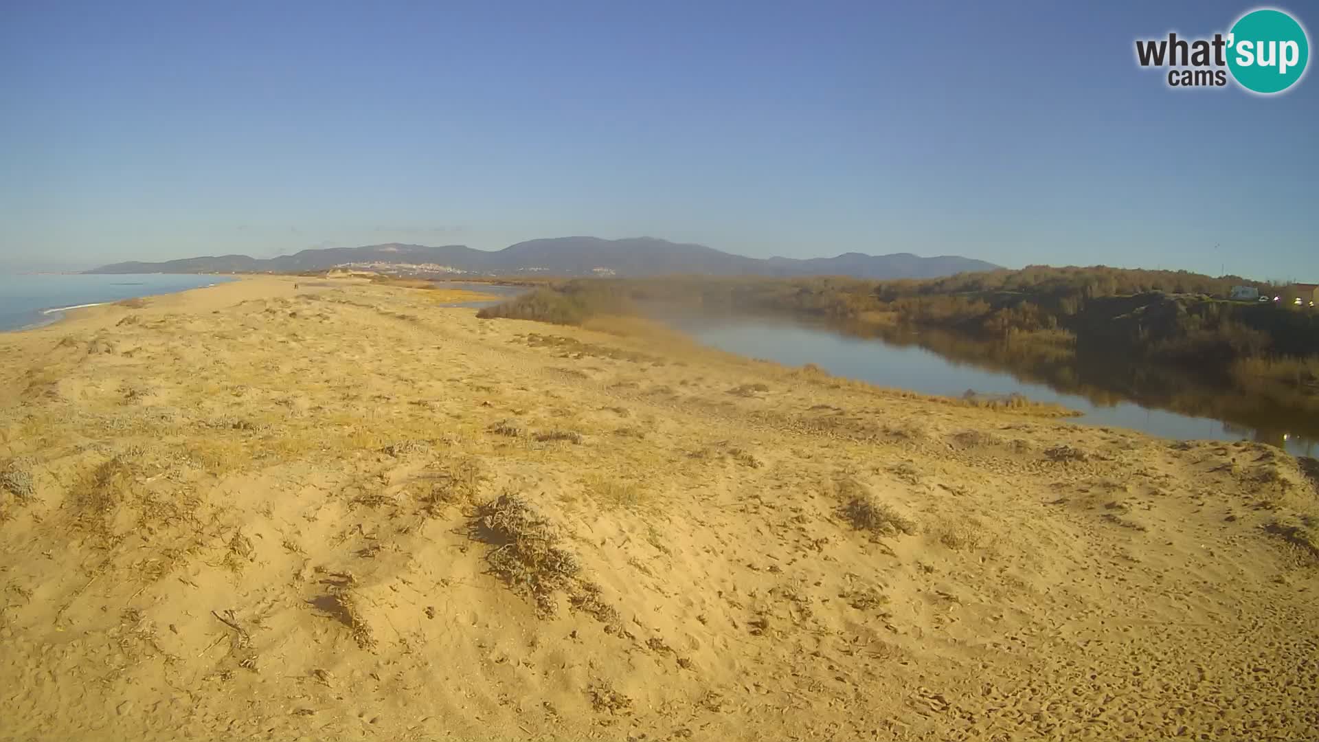 Spletna kamera Valledoria v živo – plaža San Pietro – Sardinija – Italija