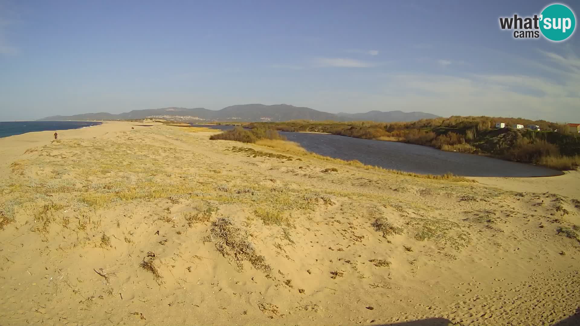 Spletna kamera Valledoria v živo – plaža San Pietro – Sardinija – Italija